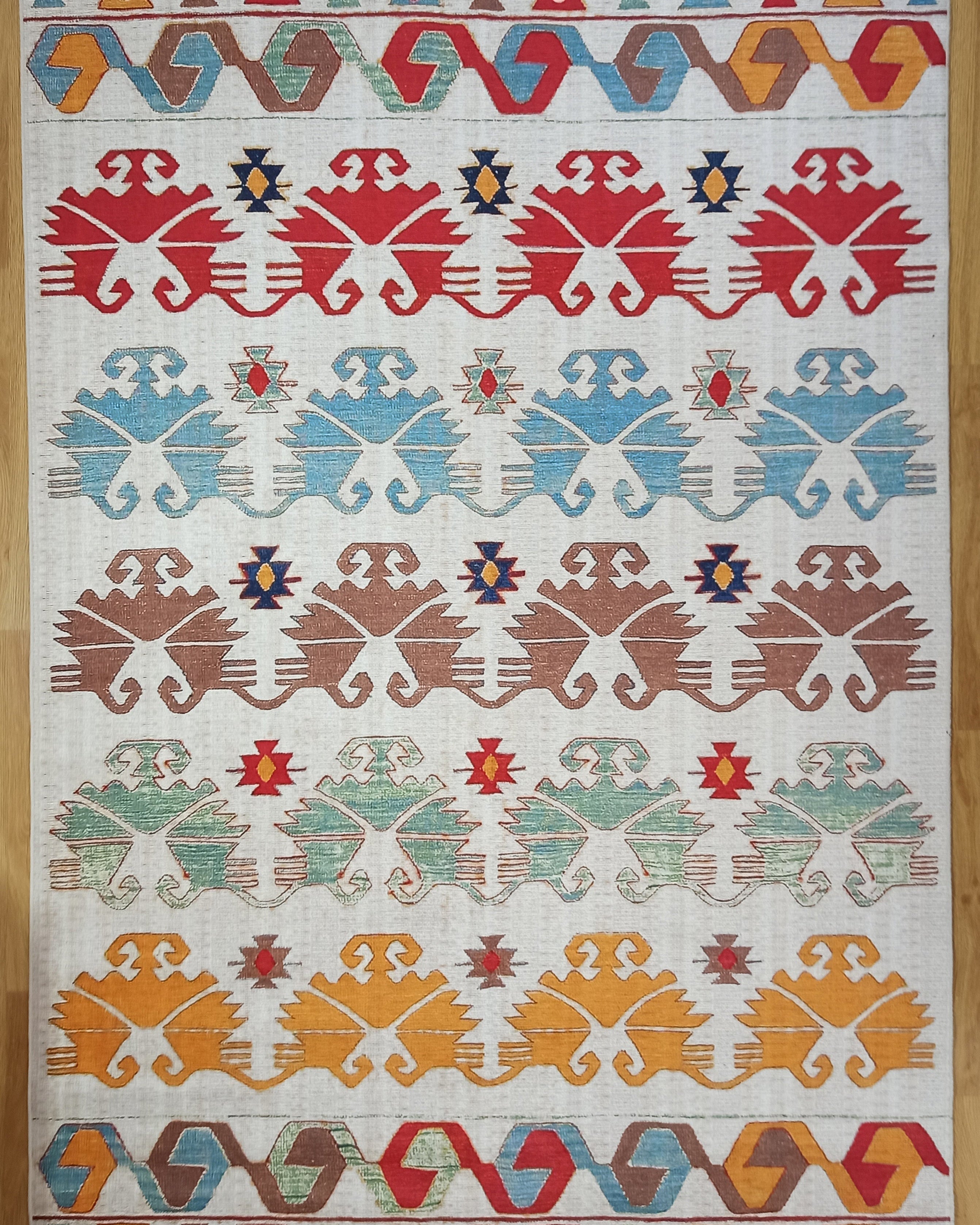 Azay Rug Turkish Colorful Rug