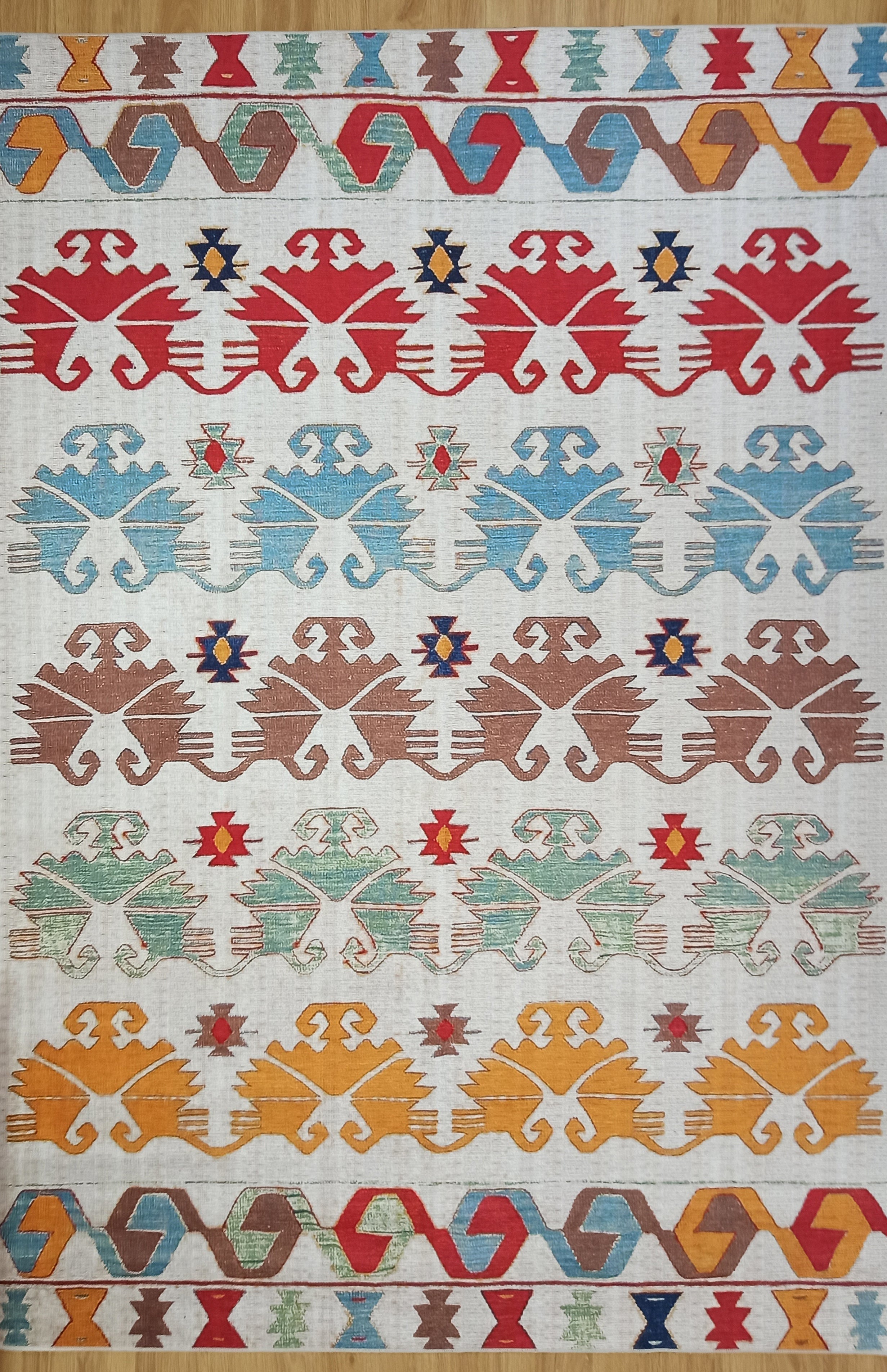 Azay Rug Turkish Colorful Rug