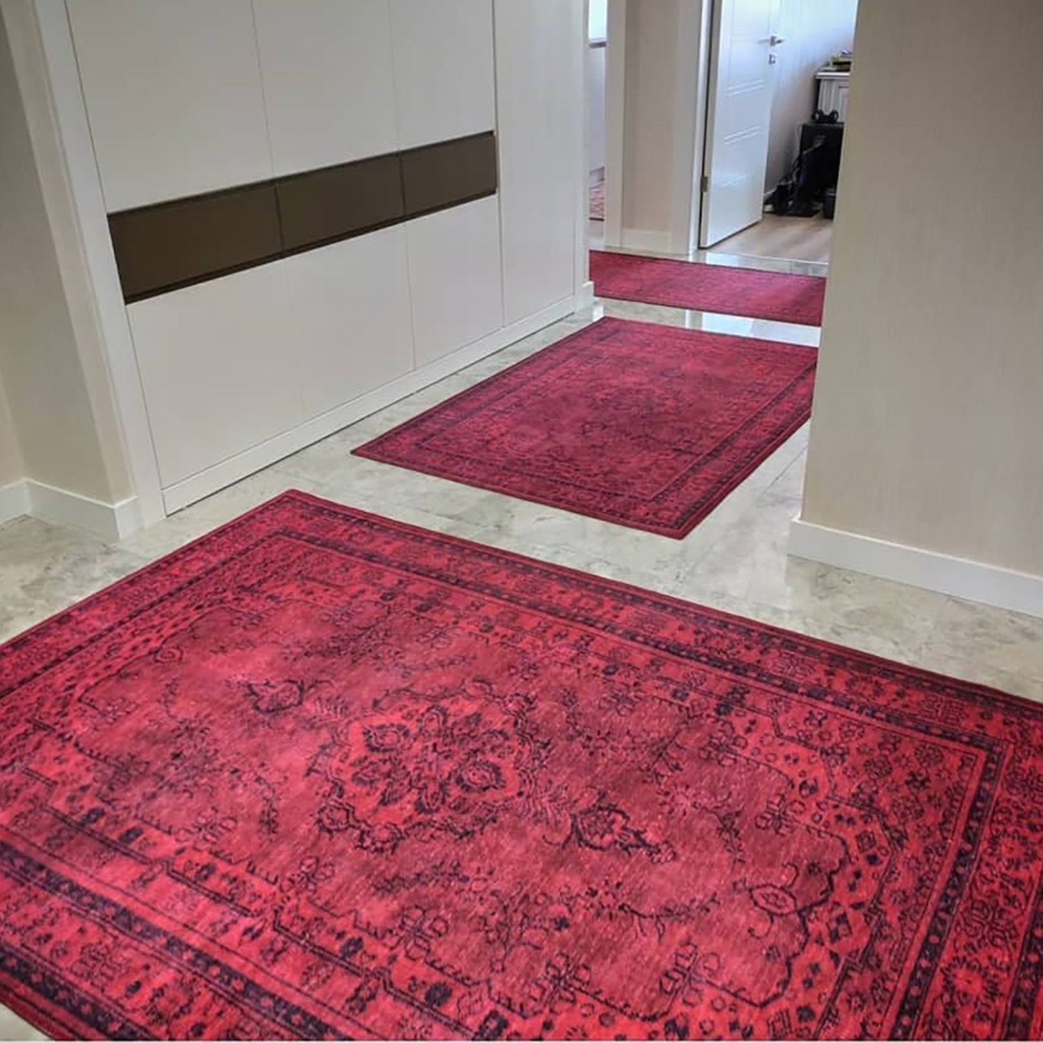 Azra Turkish Vintage Red and Blue Rug