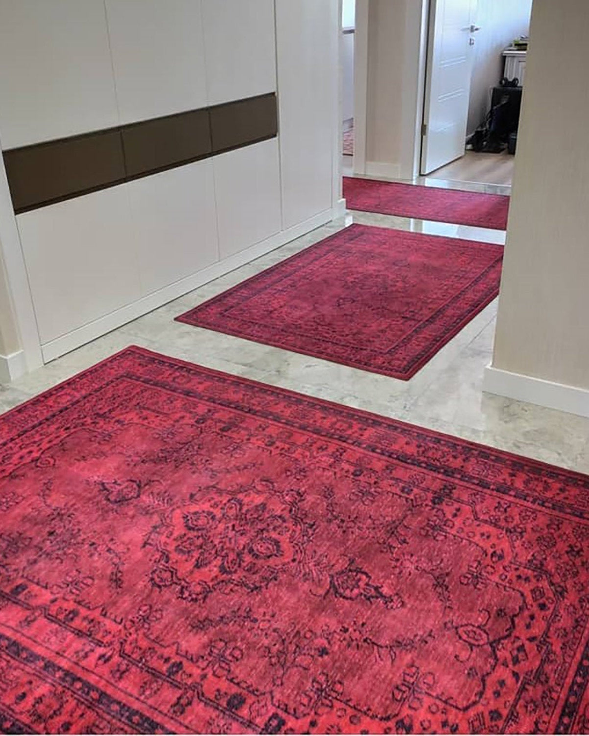 Azra Turkish Vintage Red and Blue Rug