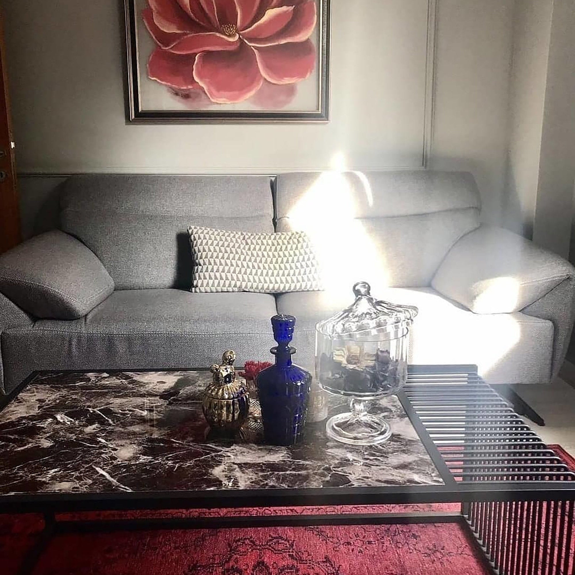 Azra Turkish Vintage Red and Blue Rug