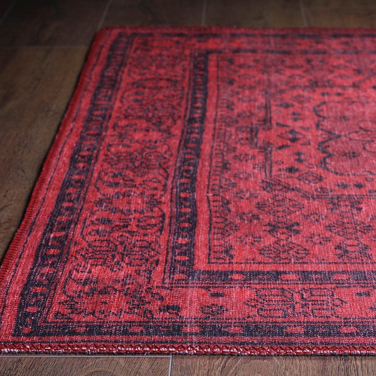 Azra Turkish Vintage Red and Blue Rug
