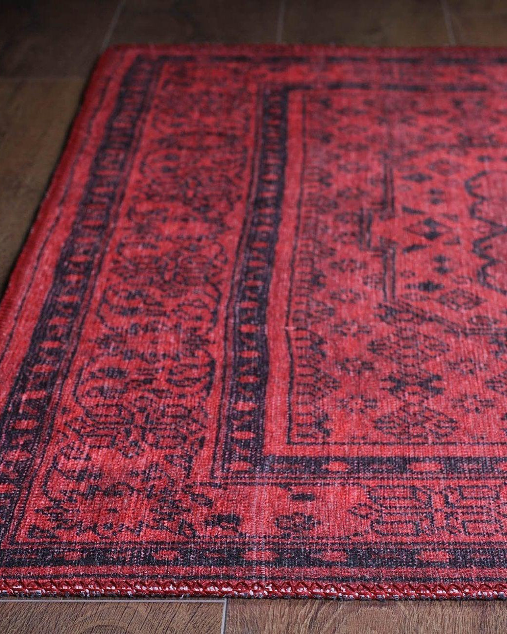 Azra Turkish Vintage Red and Blue Rug