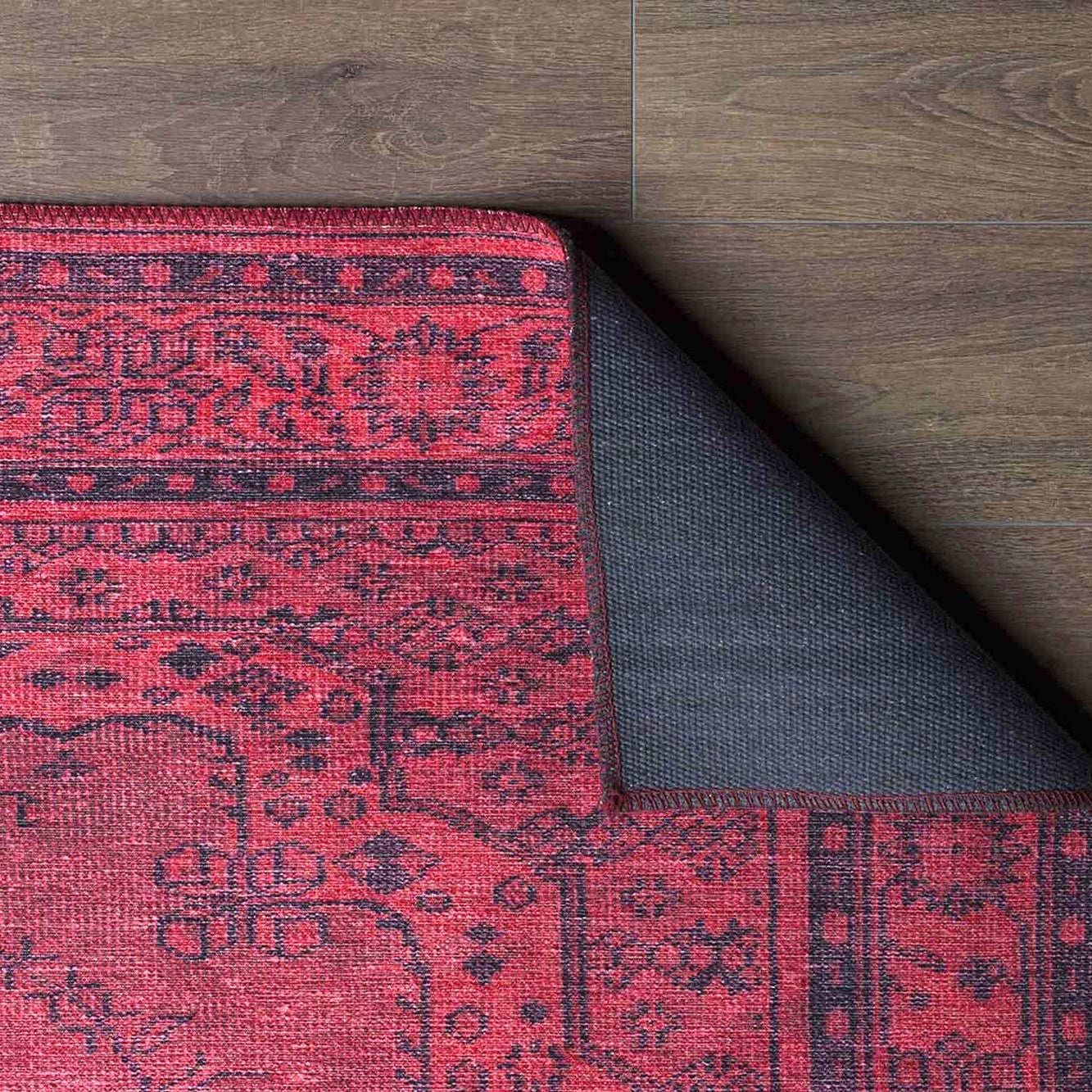 Azra Turkish Vintage Red and Blue Rug