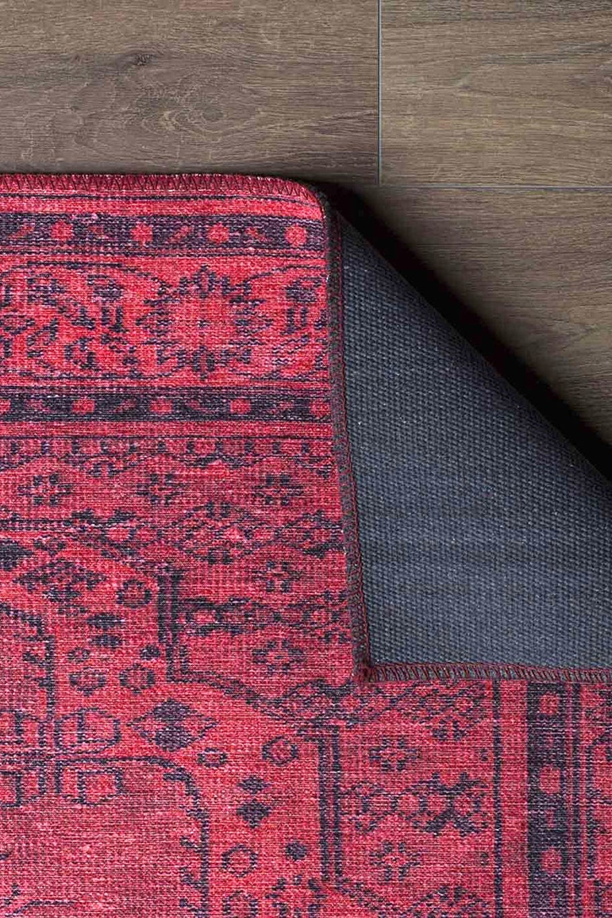 Azra Turkish Vintage Red and Blue Rug