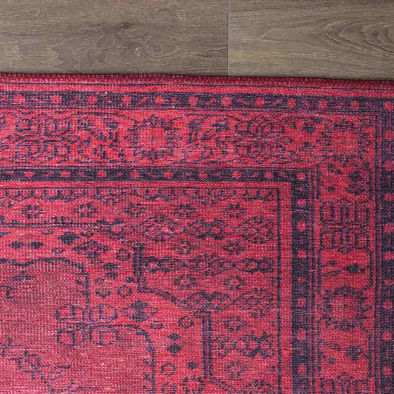 Azra Turkish Vintage Red and Blue Rug