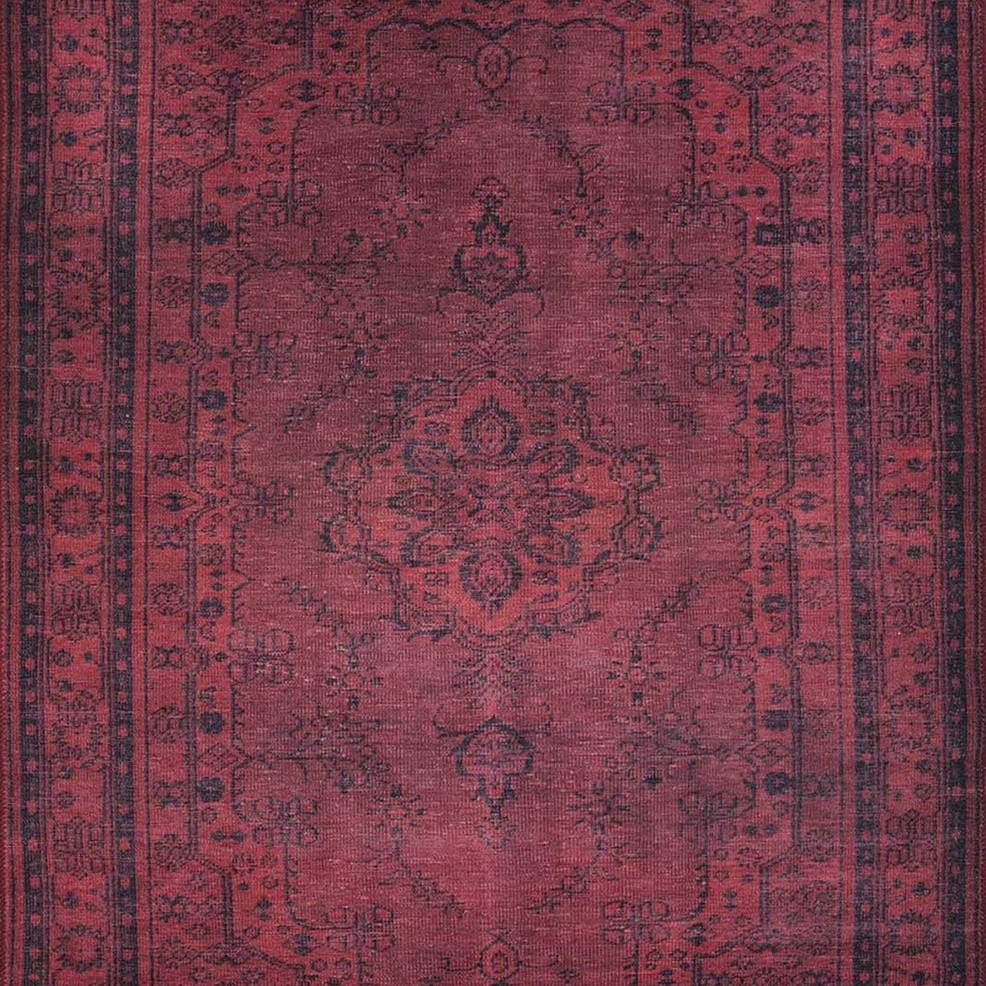 Azra Turkish Vintage Red and Blue Rug