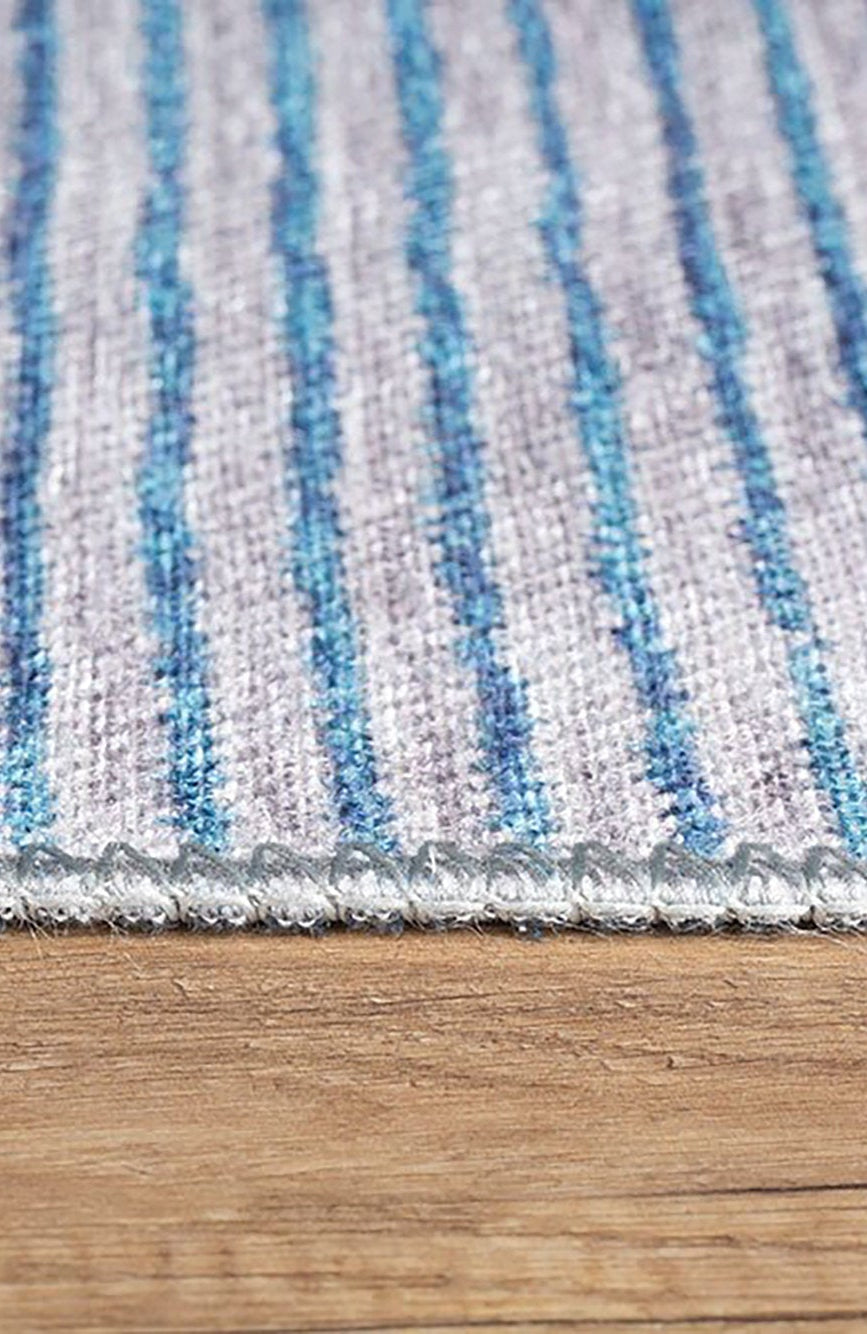 Bala Modern Blue Silver Gray Rug