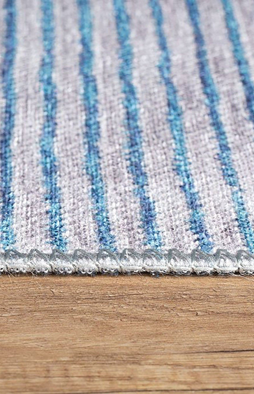 Bala Modern Blue Silver Gray Rug