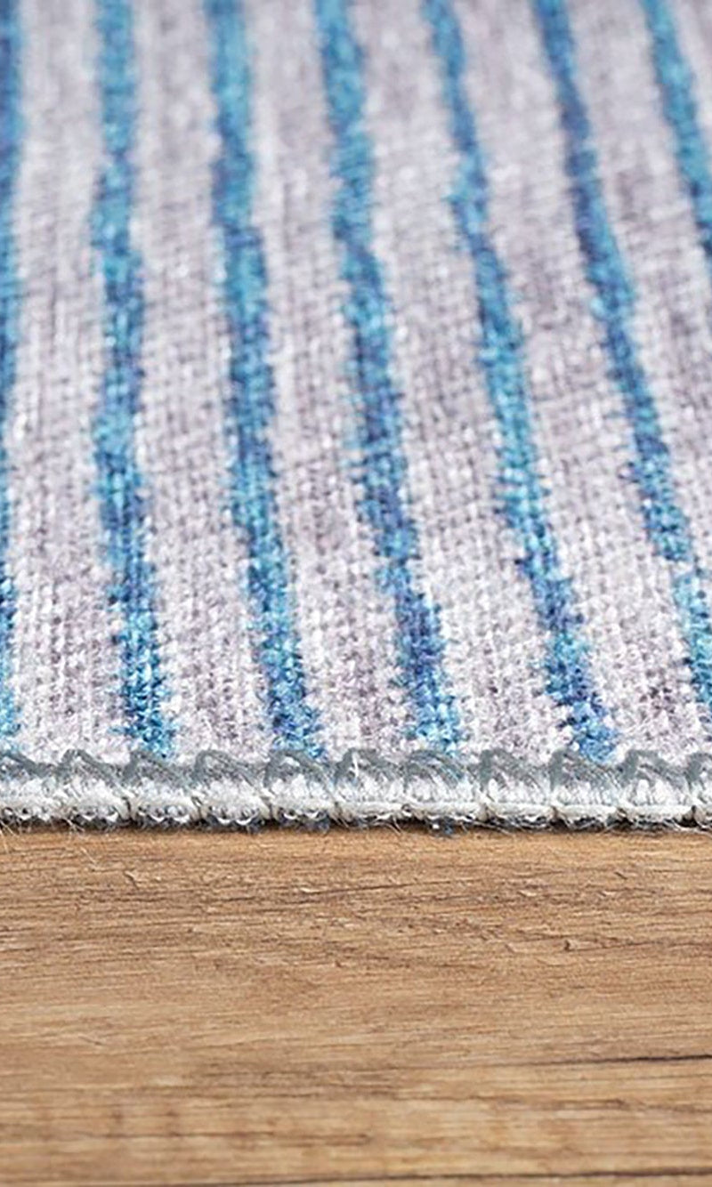 Bala Modern Blue Silver Gray Rug