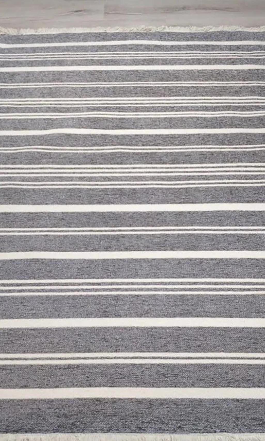 Bara Turkish Modern Pastel Grey Rug