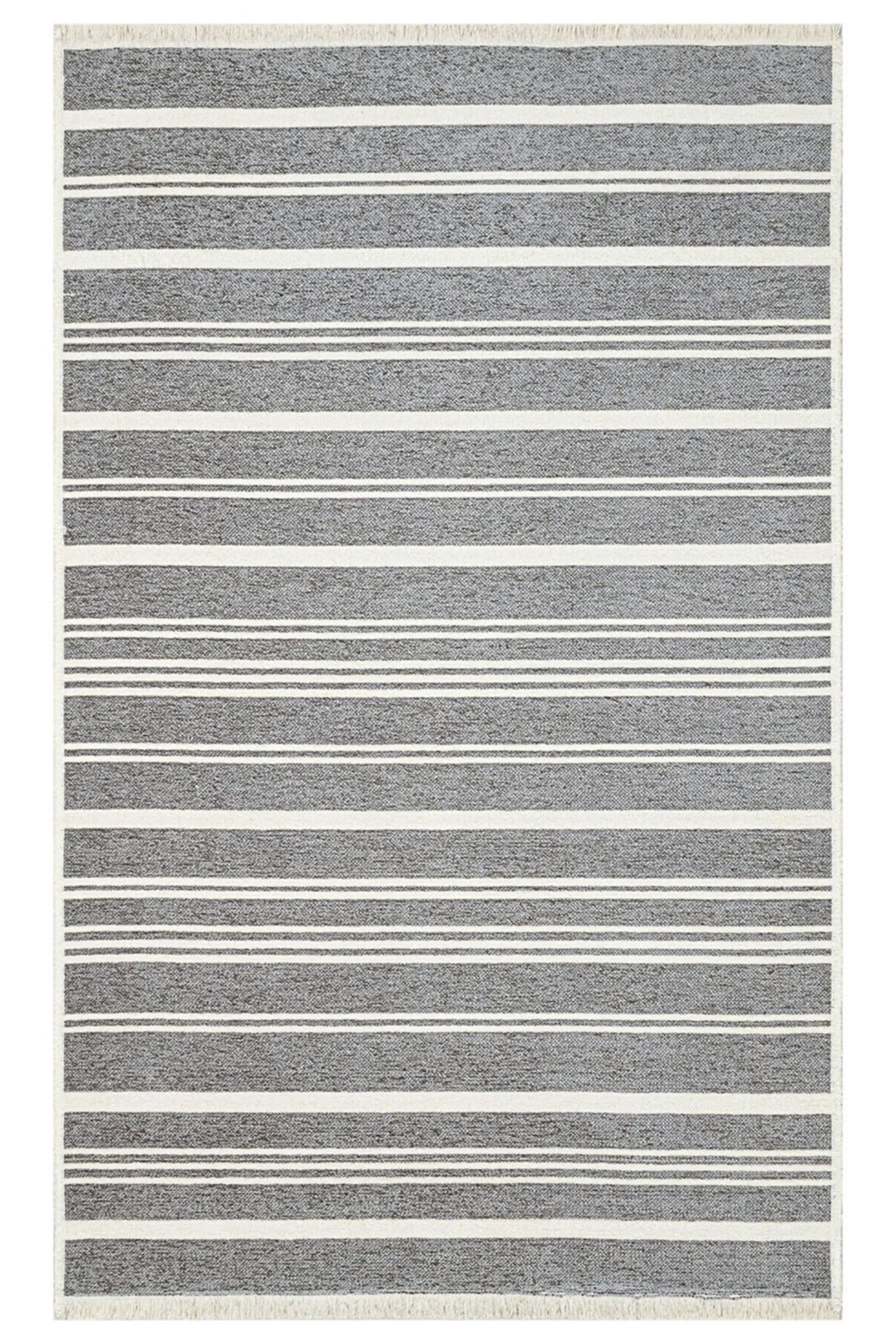 Bara Turkish Modern Pastel Grey Rug
