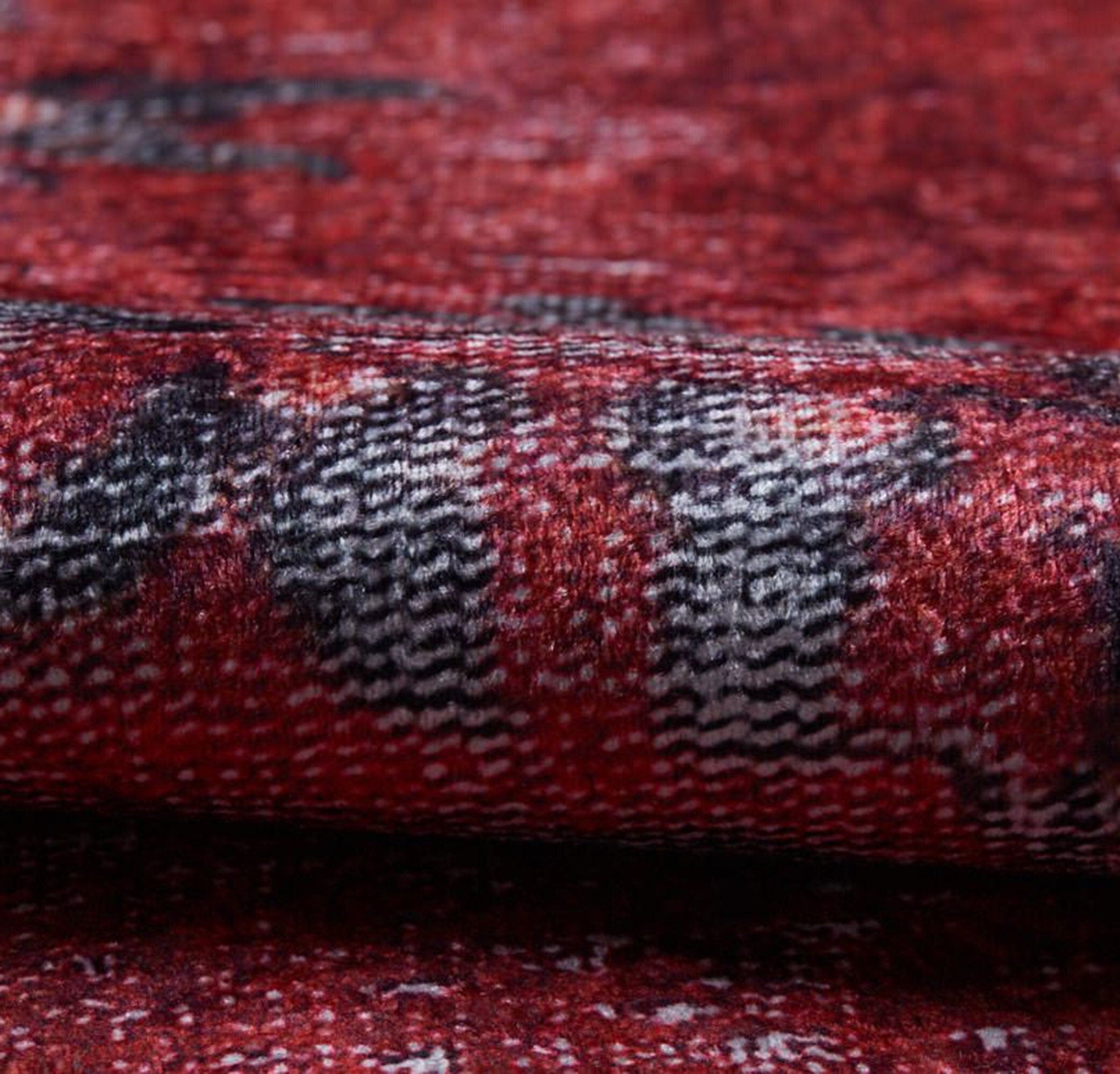 Barba Red Beige Turkish Rug