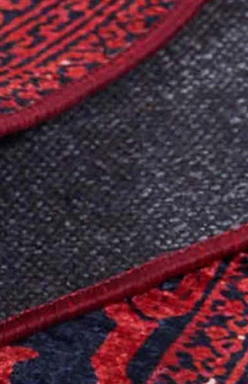 Barba Red Beige Turkish Rug