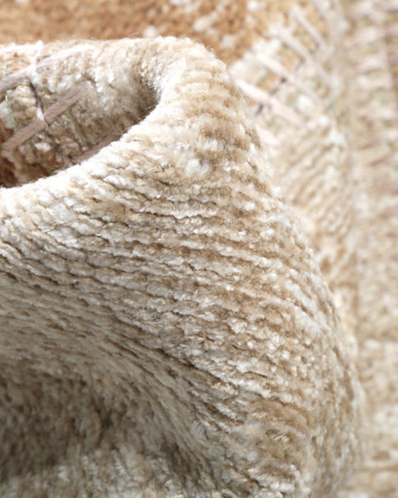 Ayden Beige Patchwork Distressed Turkish Rug