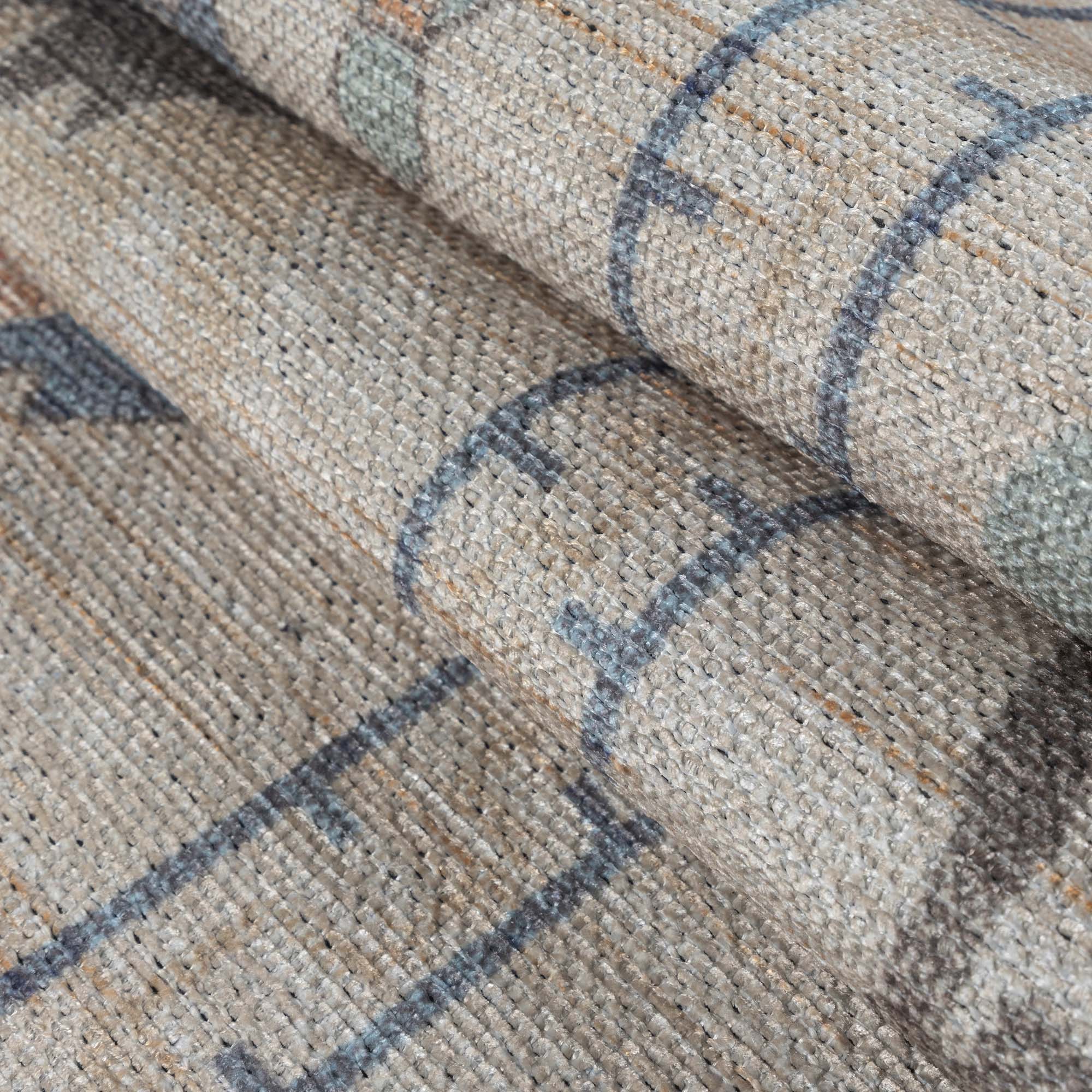 Beige Oushak Area Washable Rug