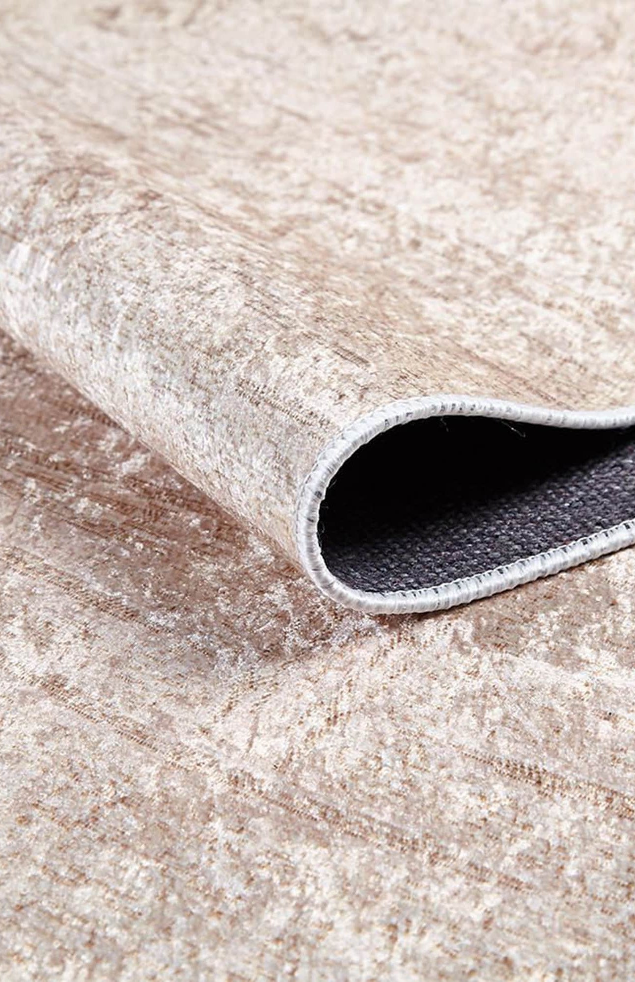 Bella Turkish Muted Tribal Solid Beige Rug