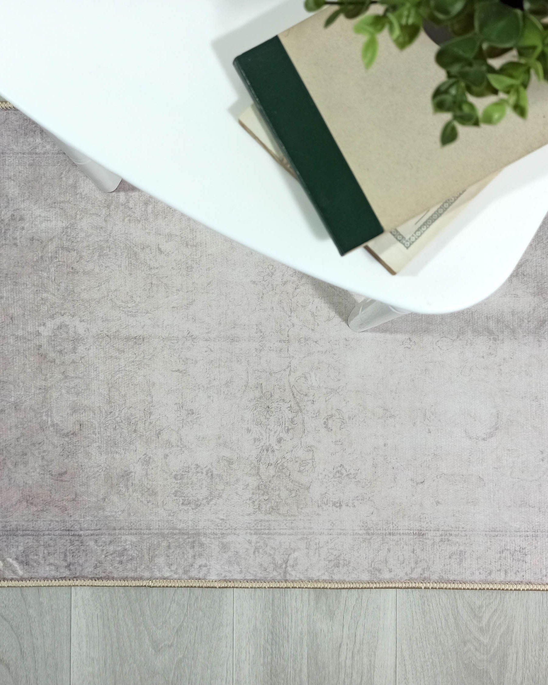 Bona Neutral Faded Pink Beige Blush Rug