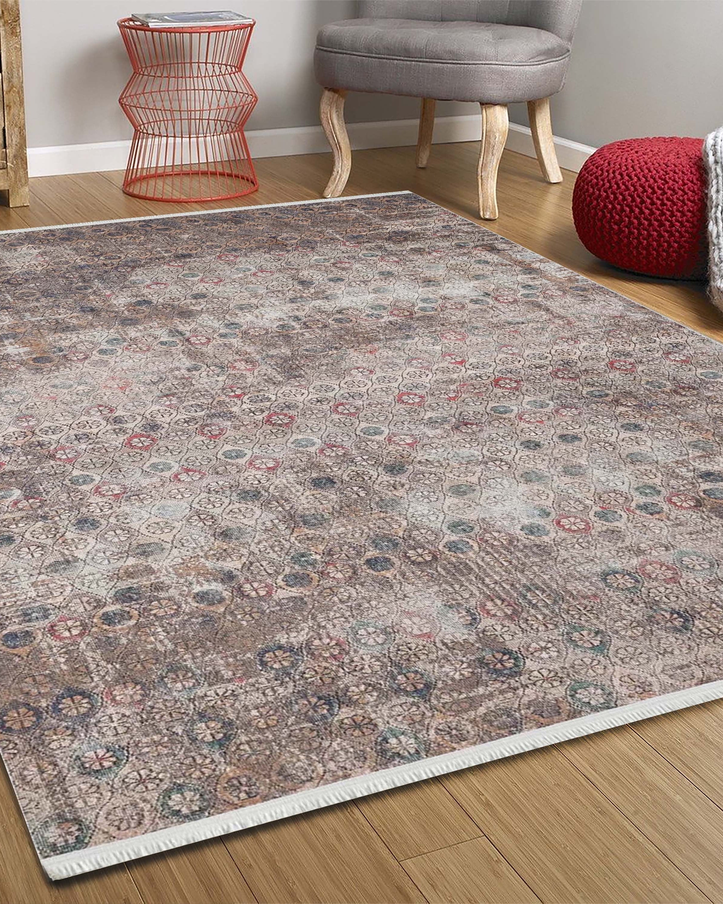 Bora Turkish Oushak Brown Rug