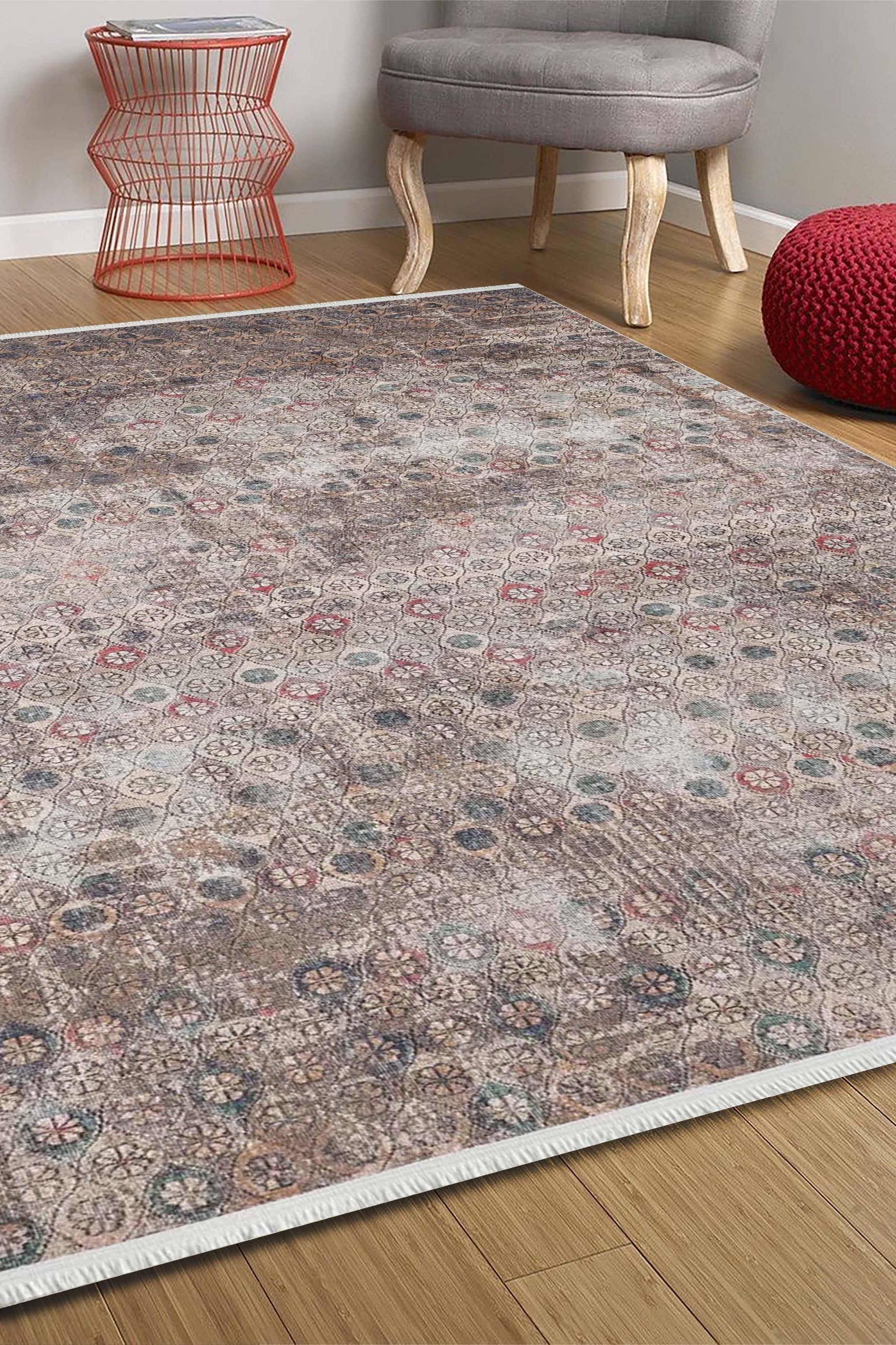 Bora Turkish Oushak Brown Rug