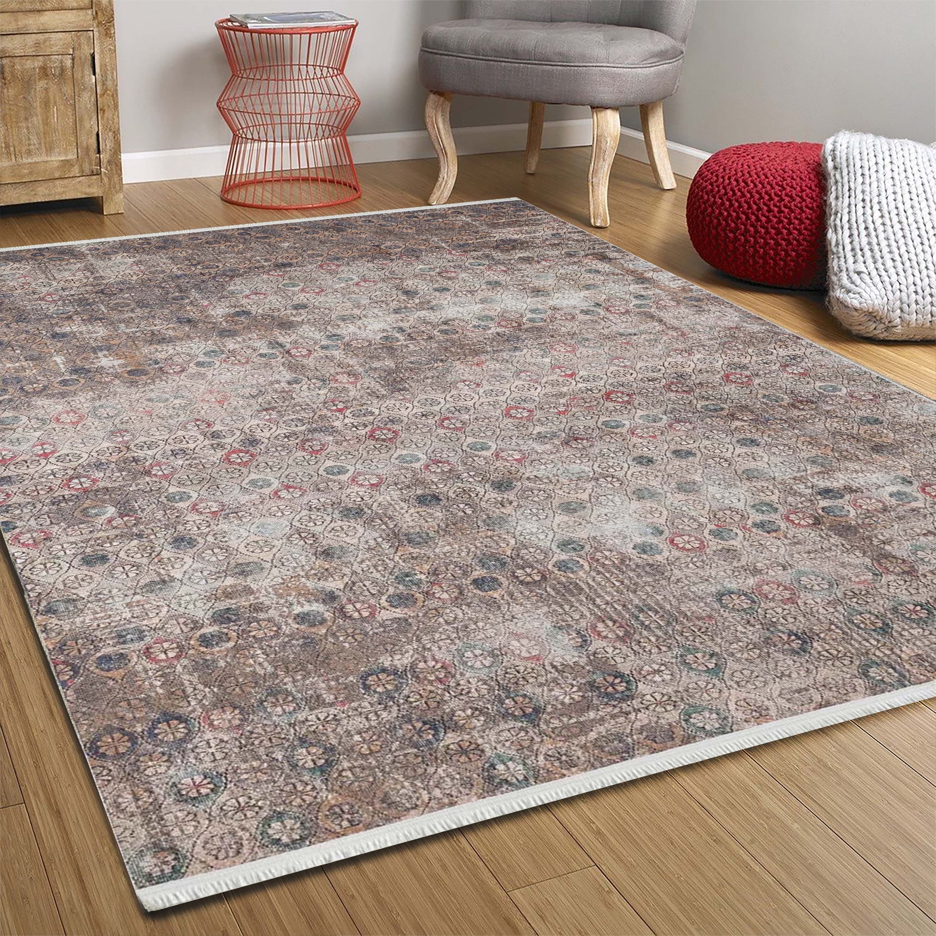 Bora Turkish Oushak Brown Rug
