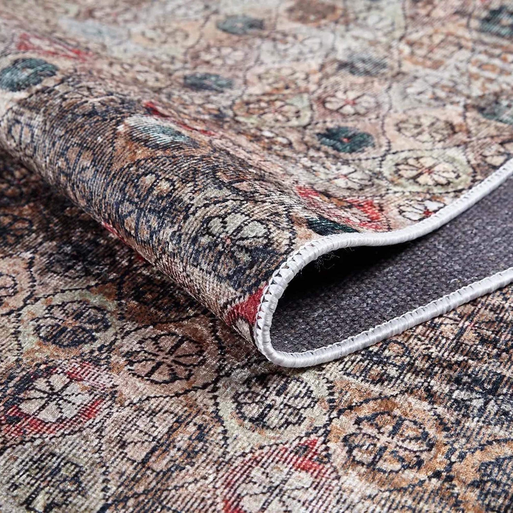 Bora Turkish Oushak Brown Rug