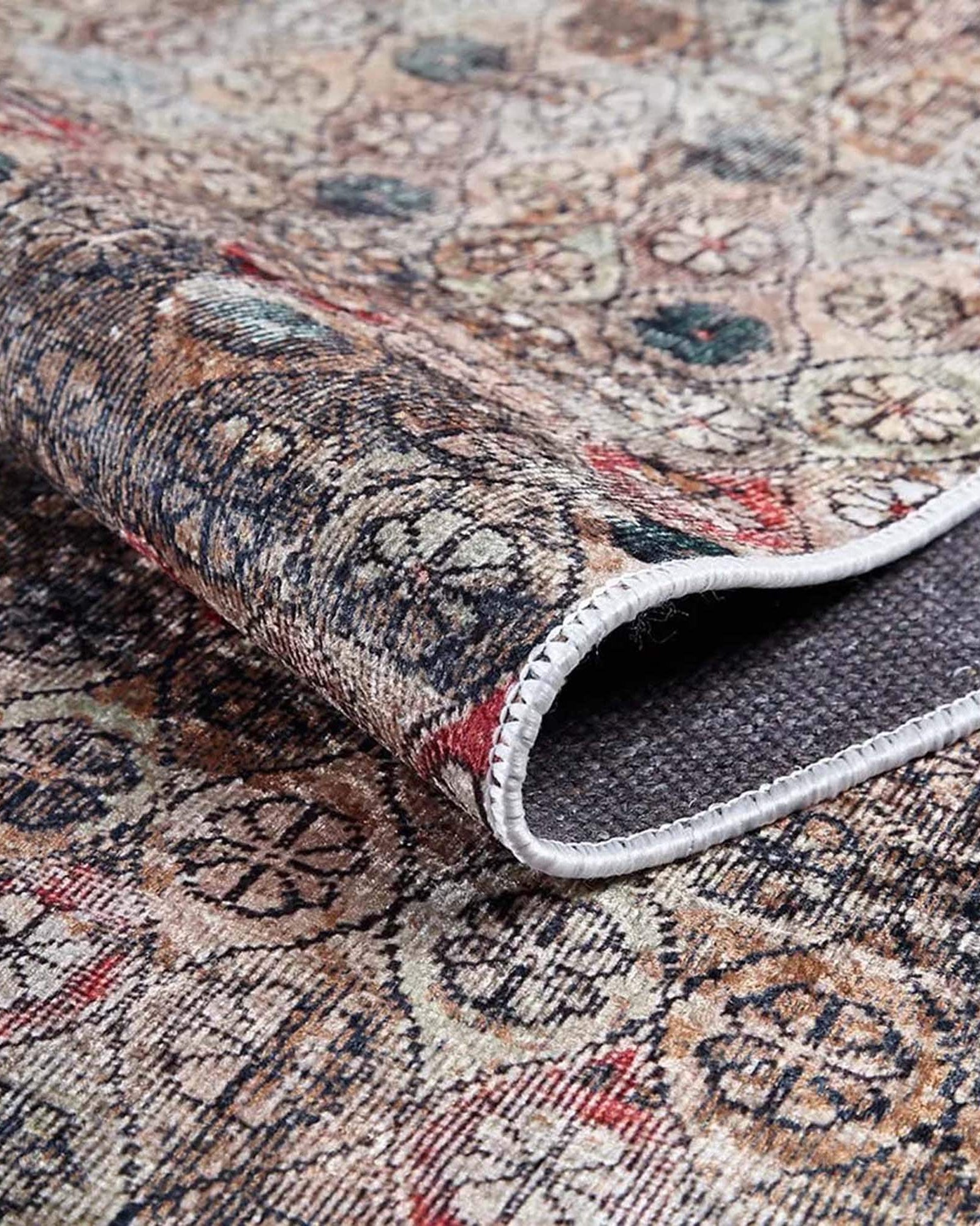 Bora Turkish Oushak Brown Rug