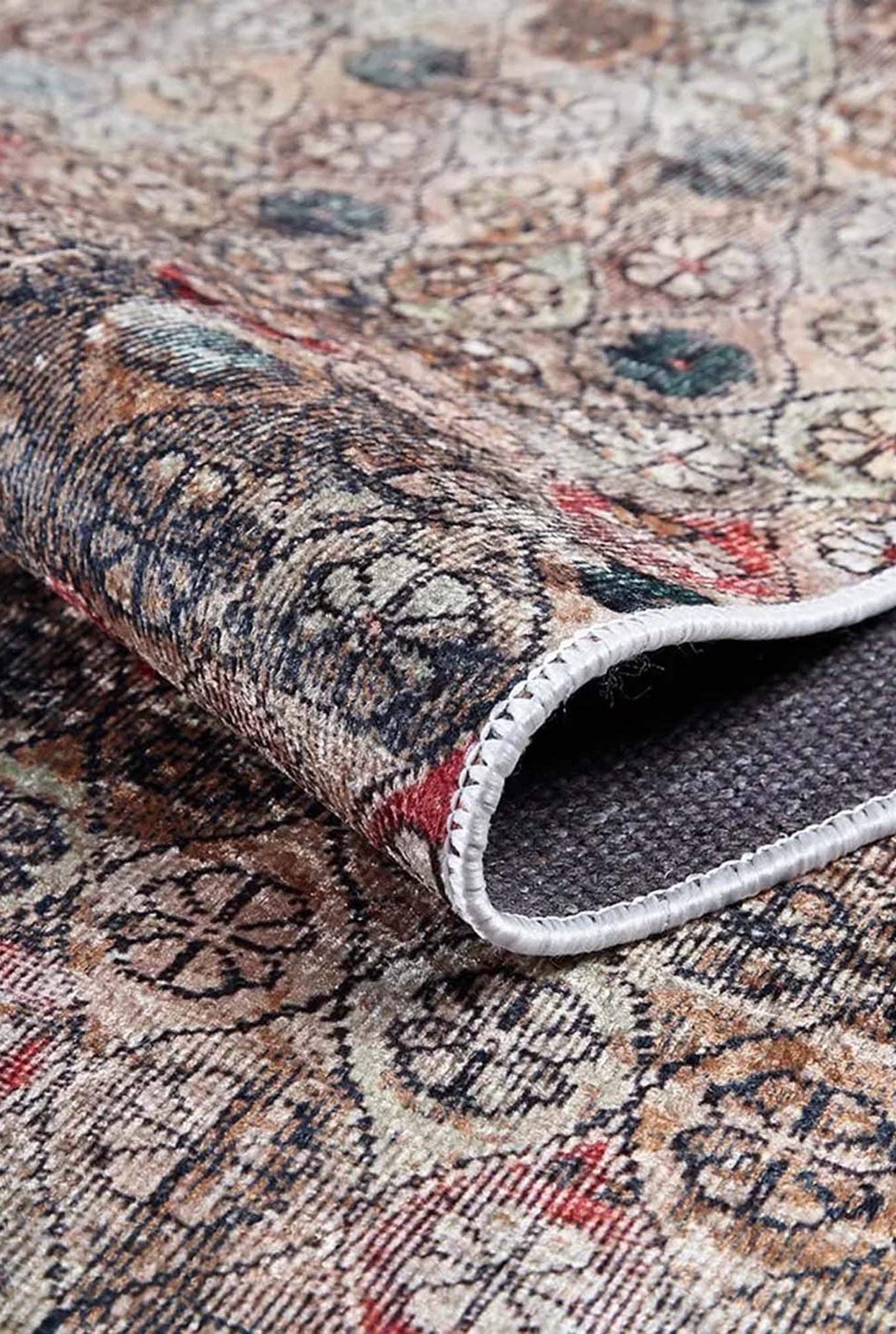 Bora Turkish Oushak Brown Rug