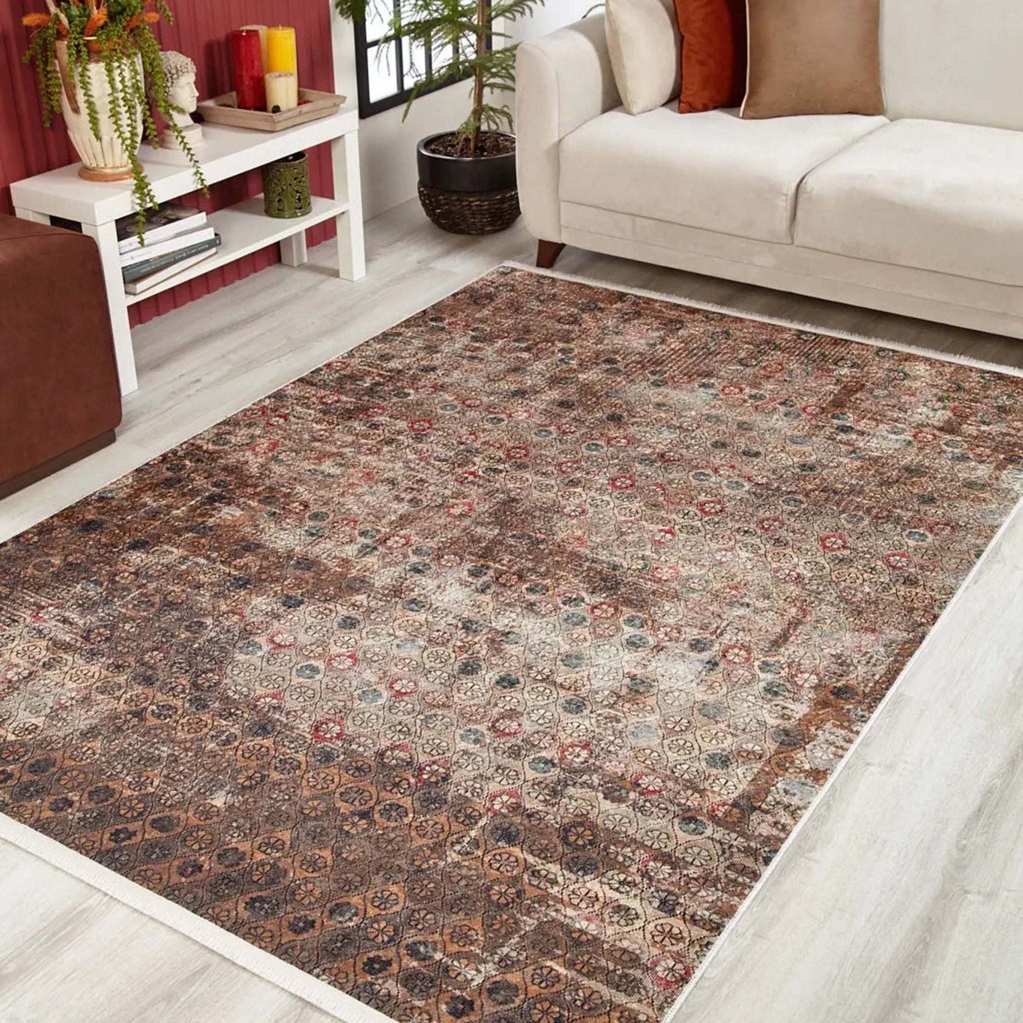 Bora Turkish Oushak Brown Rug