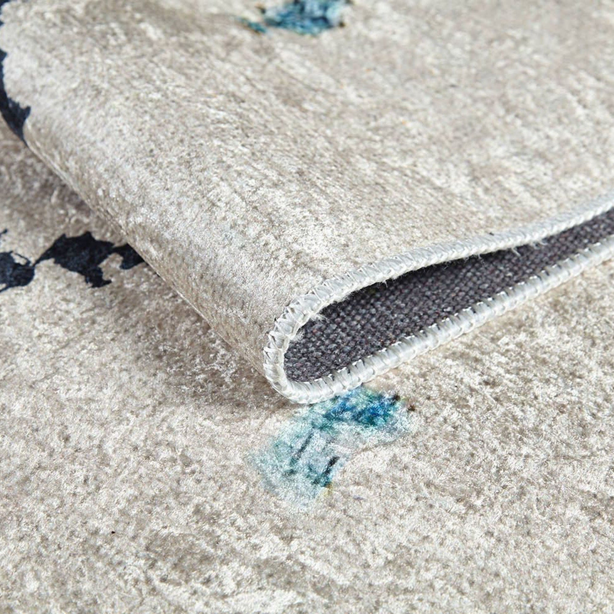 Borda Moroccan White Kilim Rug