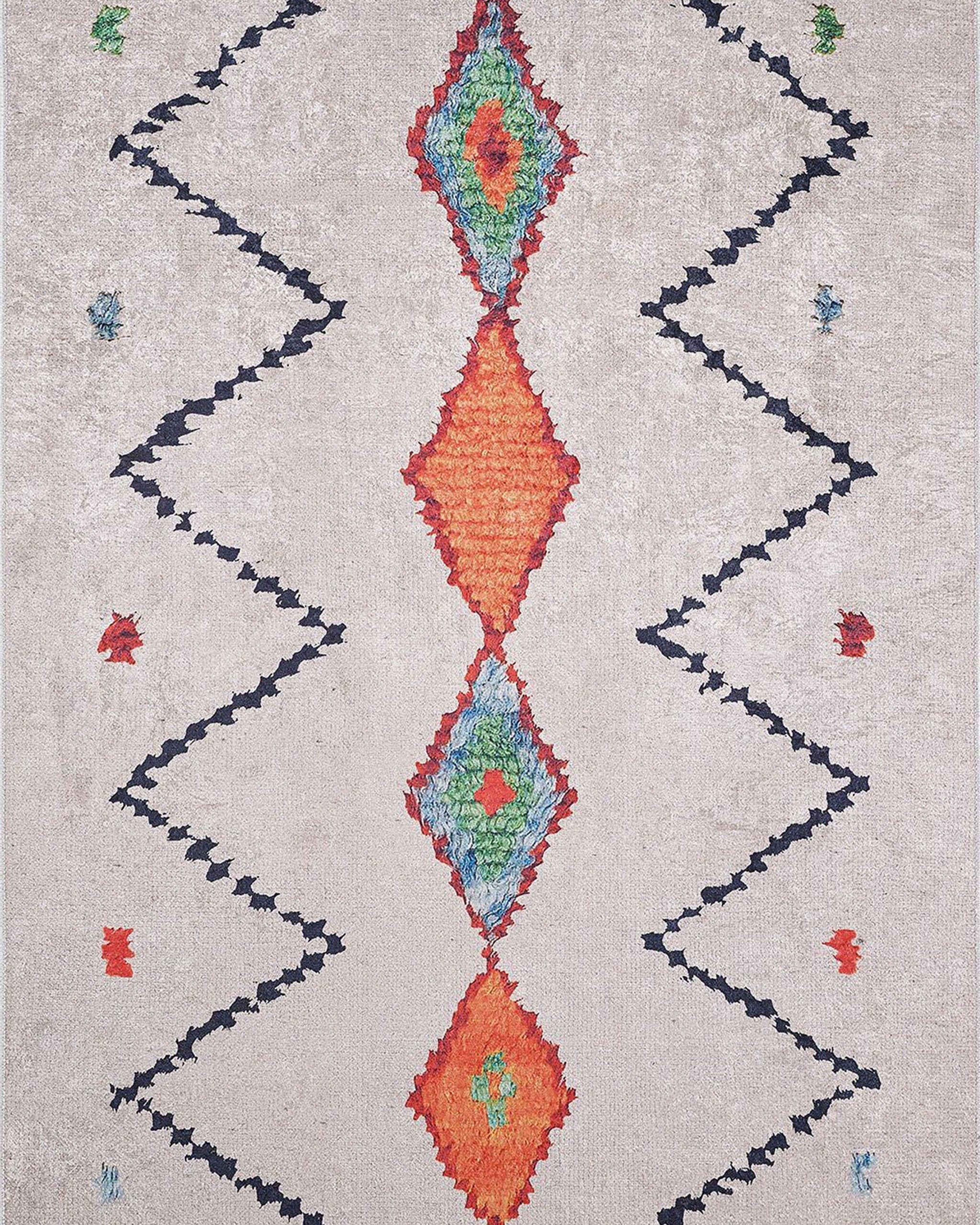 Borda Moroccan White Kilim Rug