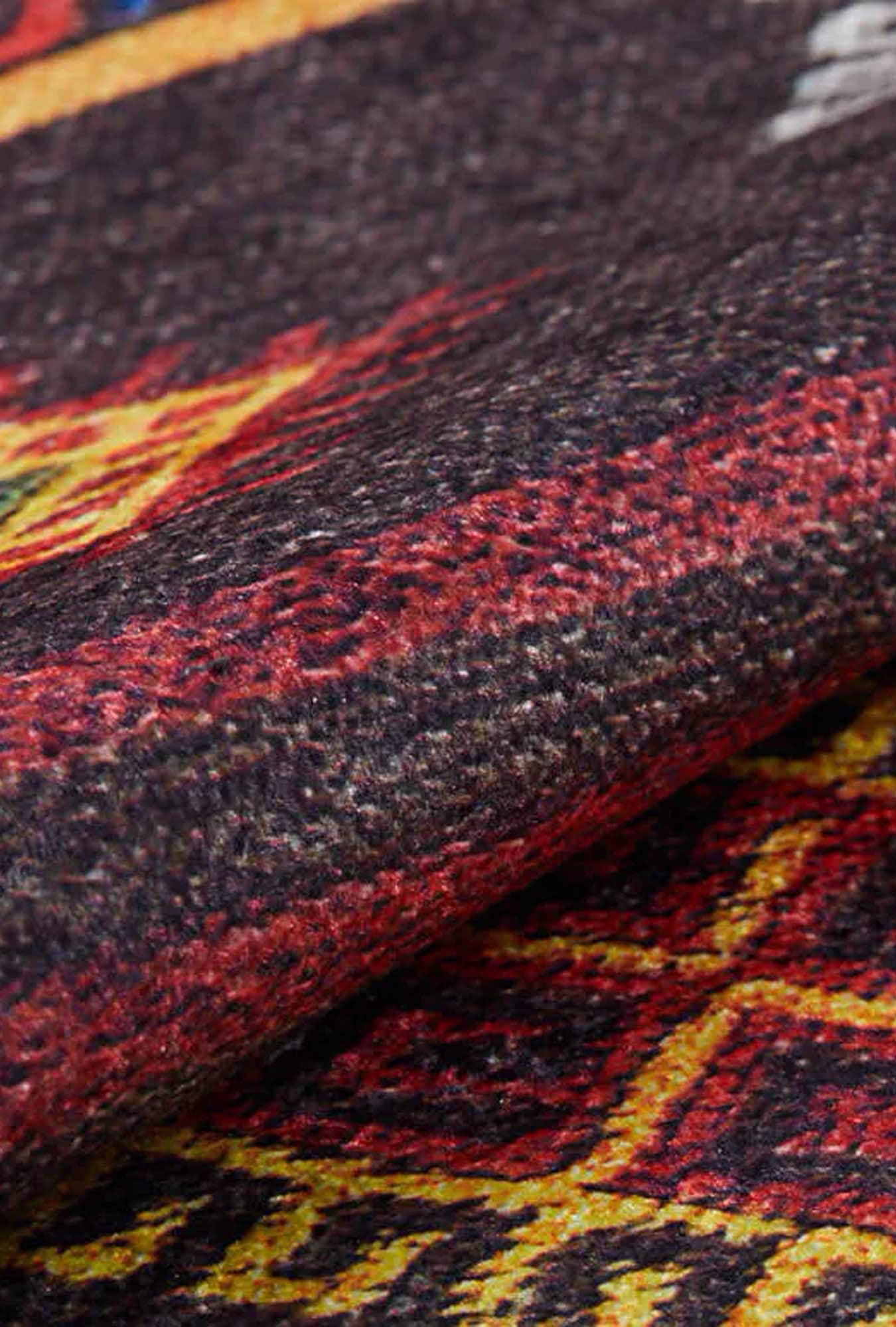 Bouni Dark Brown Turkish Kilim Rug