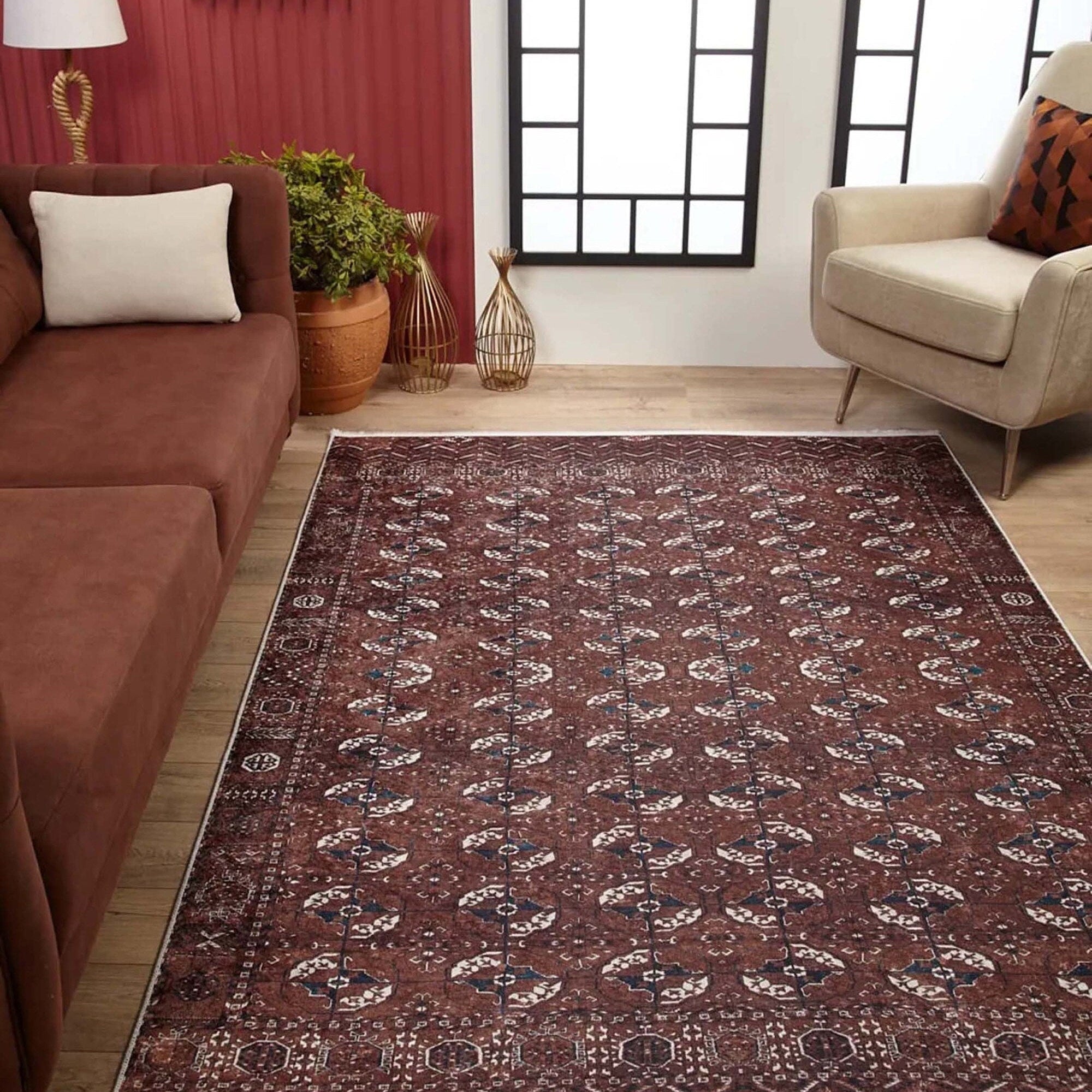 Bura Brown Bokhara Afghan Rug