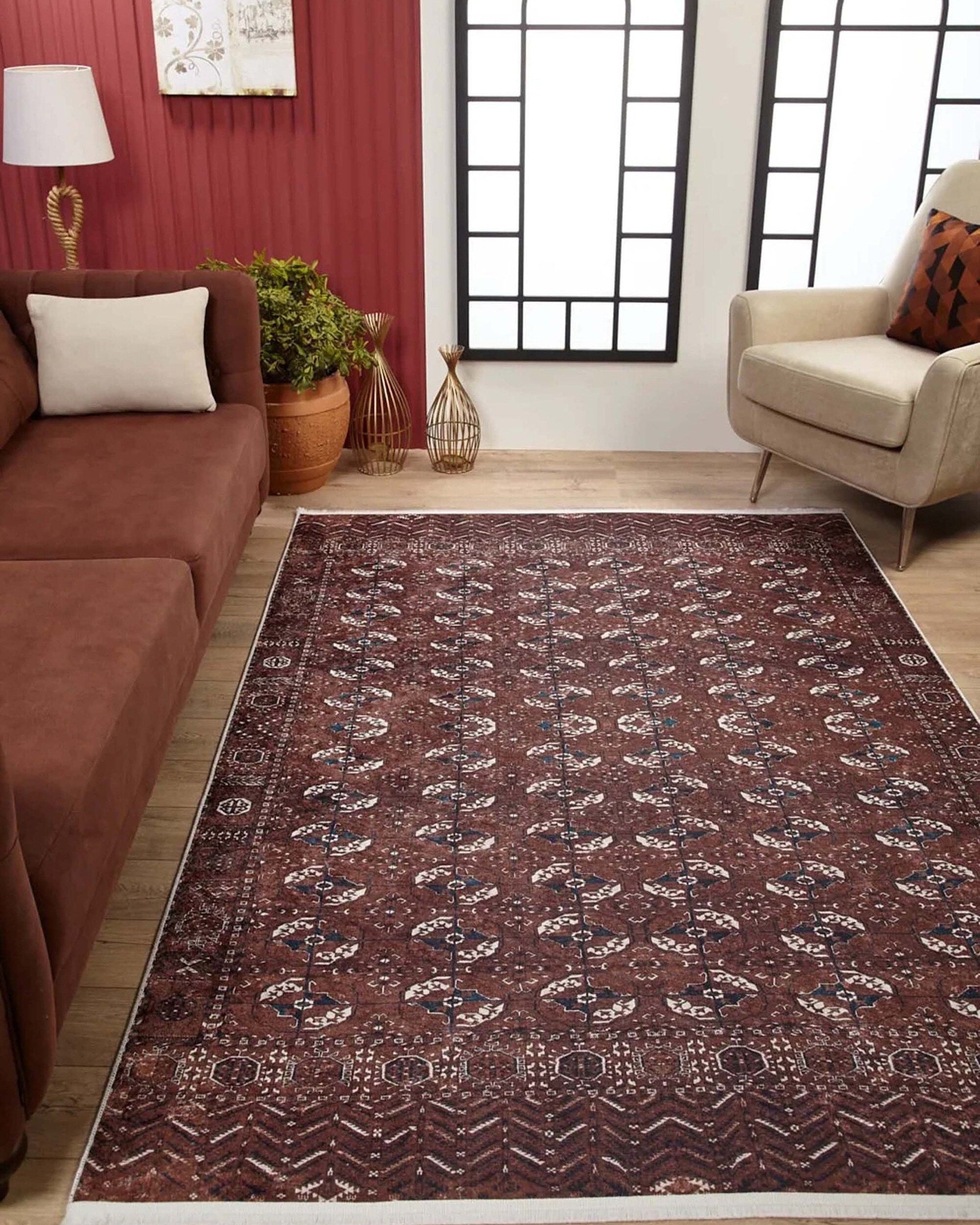 Bura Brown Bokhara Afghan Rug