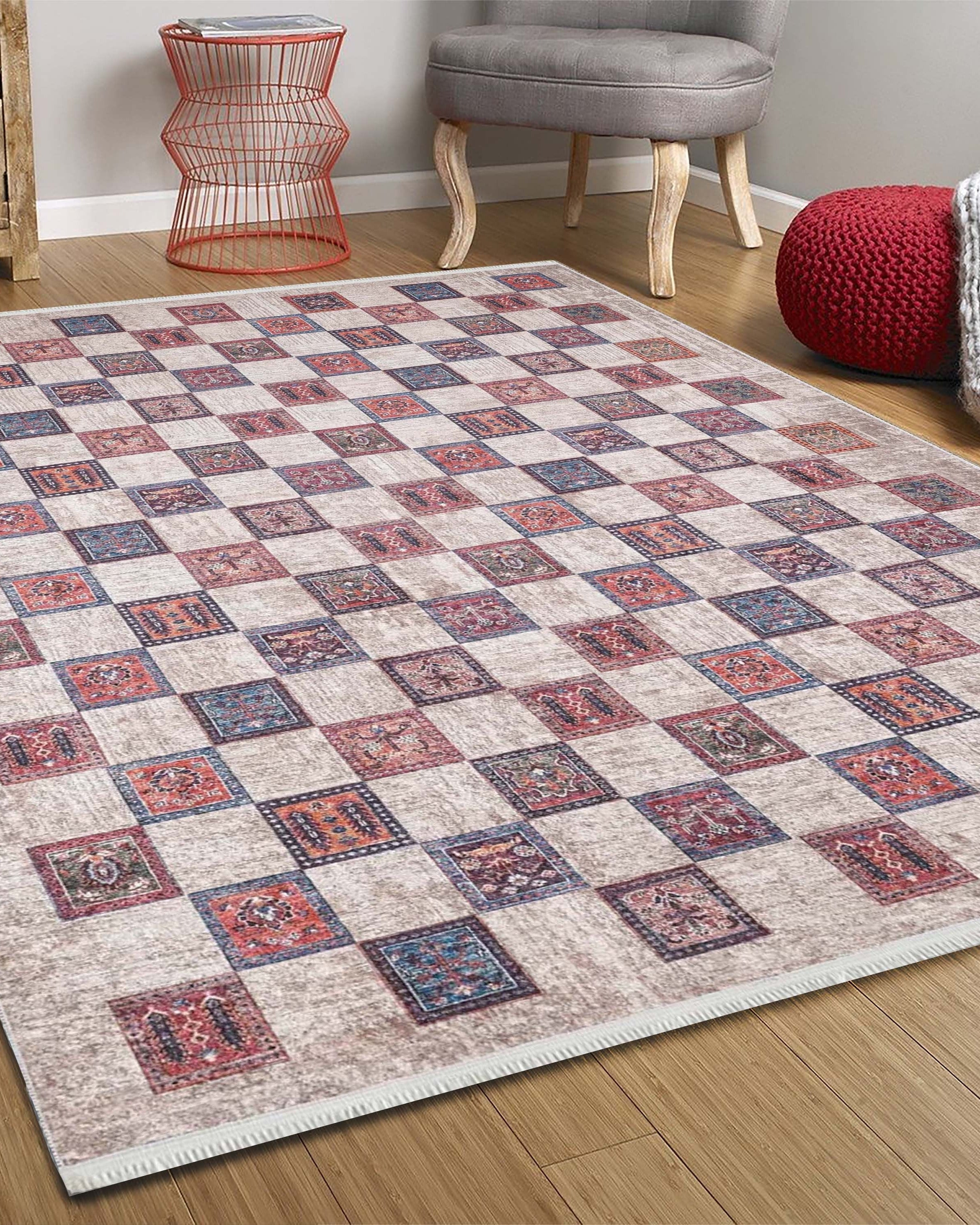 Cana Turkish Beige Blush & Gray Rug.