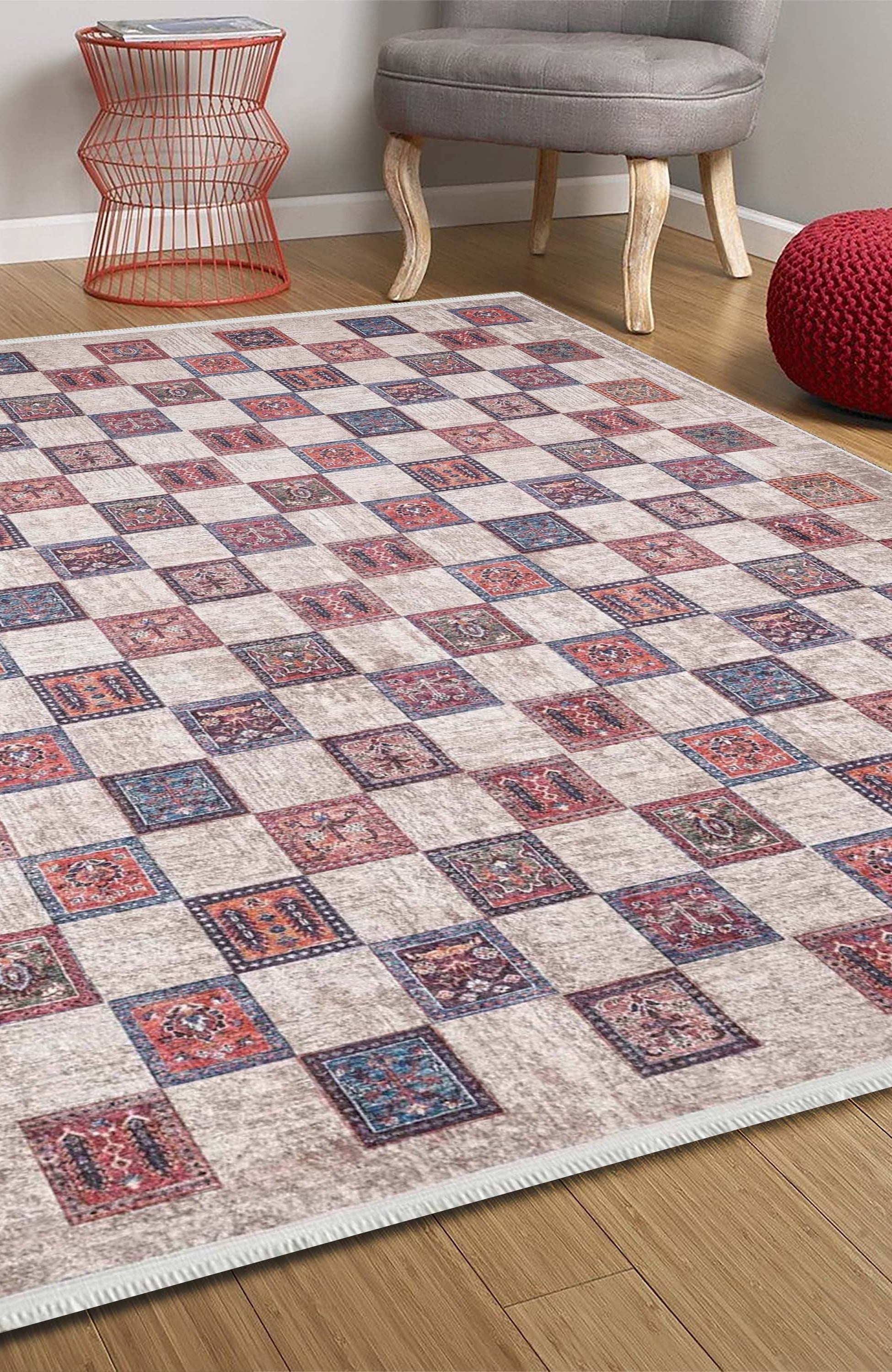 Cana Turkish Beige Blush & Gray Rug.