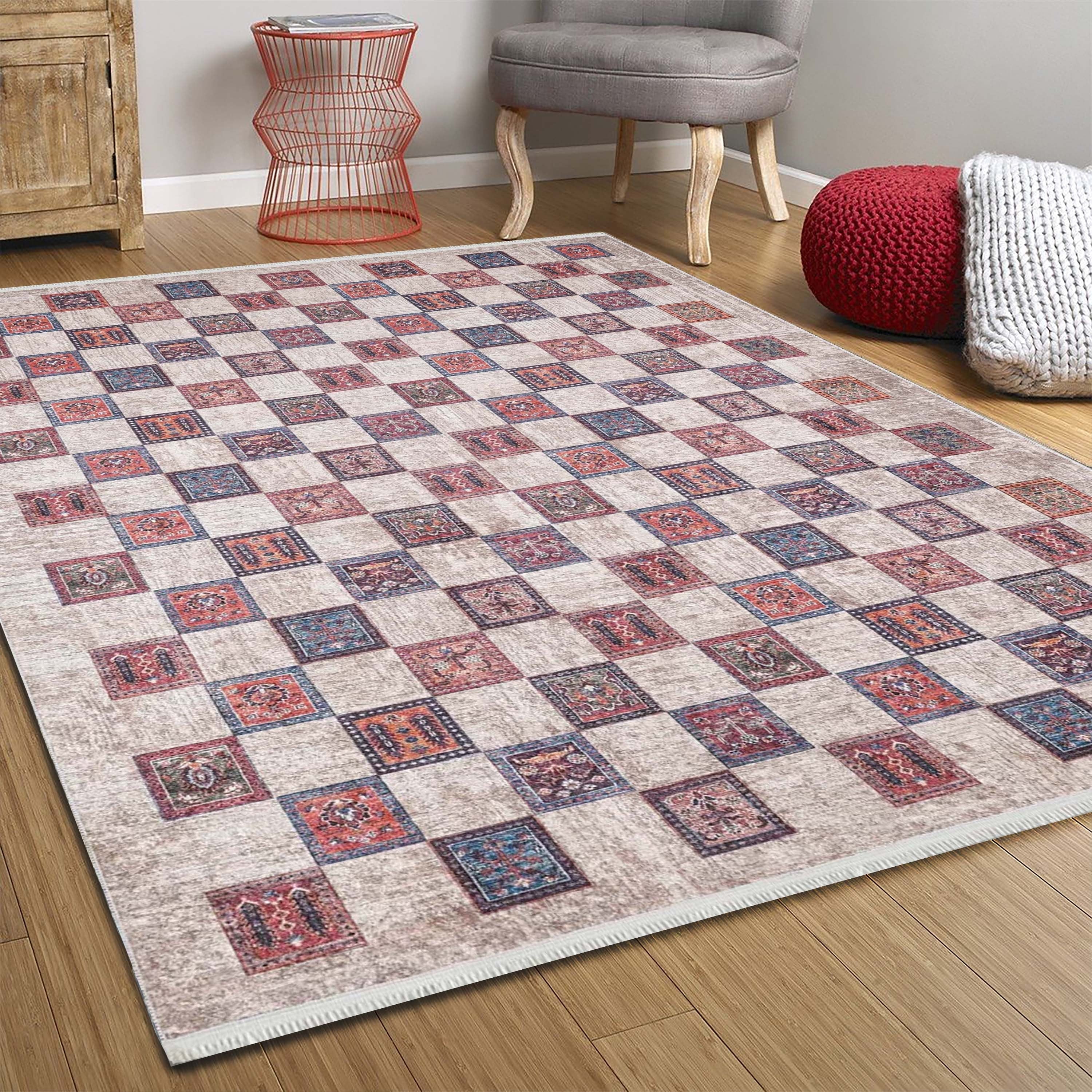 Cana Turkish Beige Blush & Gray Rug.