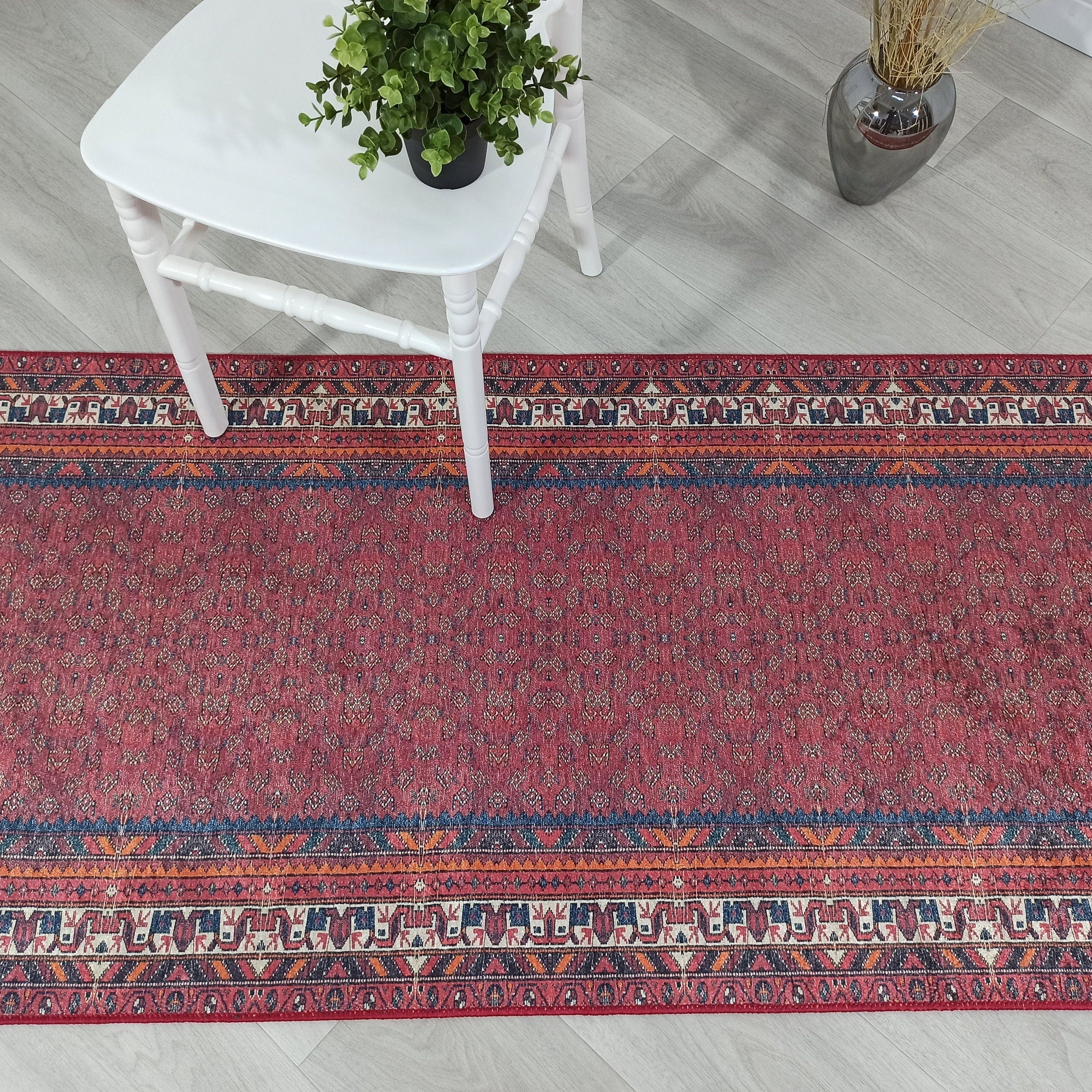 Cheka Turkish Red Beige Runner