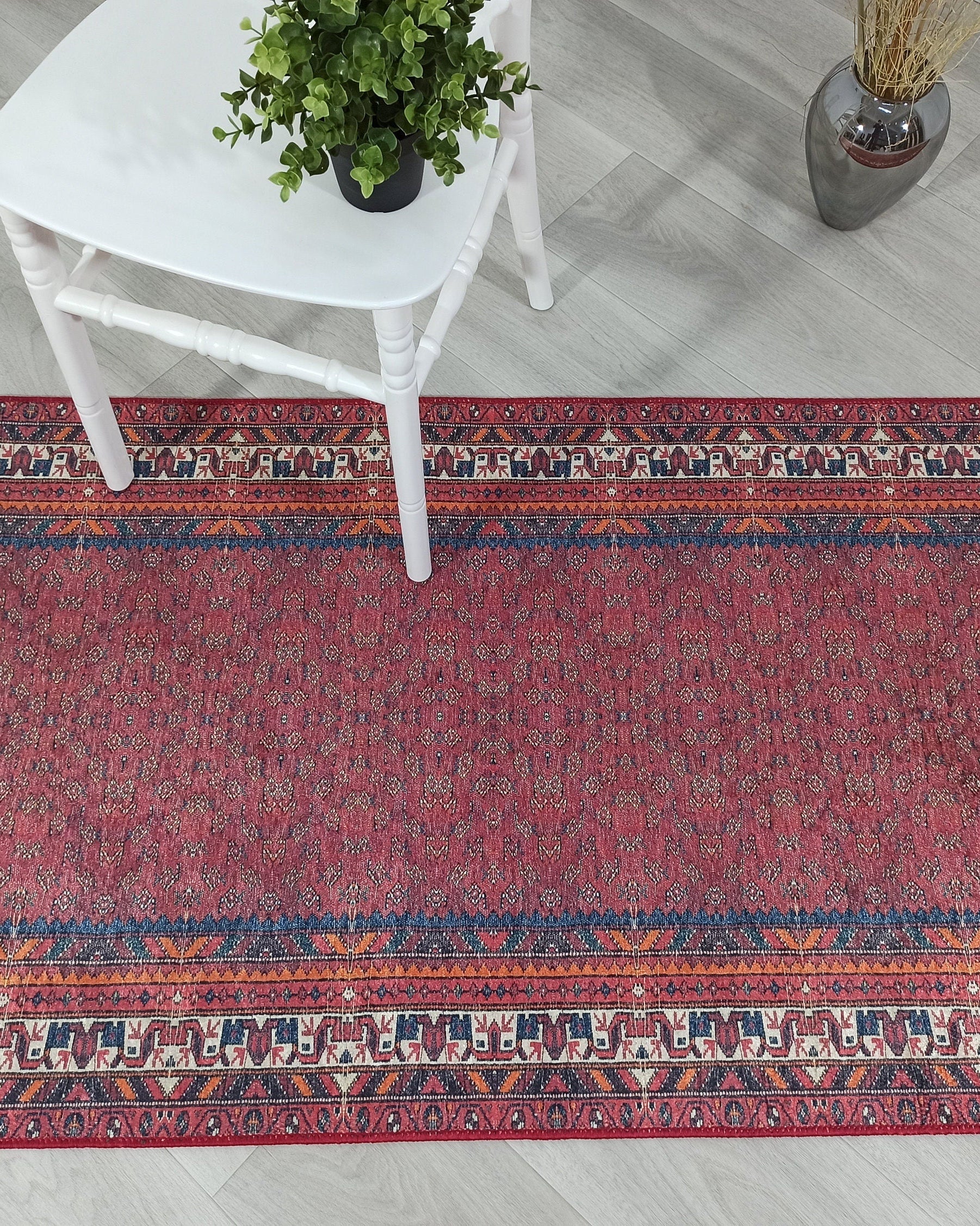 Cheka Turkish Red Beige Runner