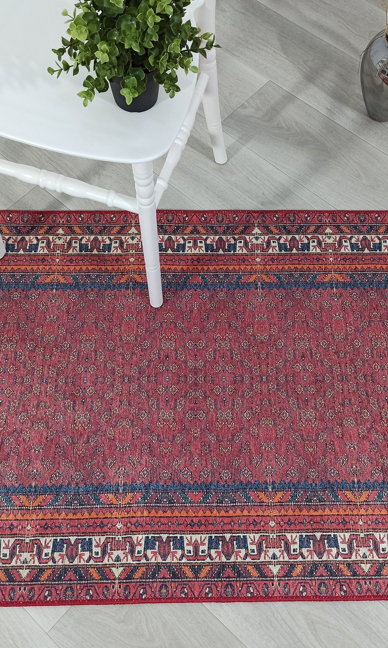 Cheka Turkish Red Beige Runner
