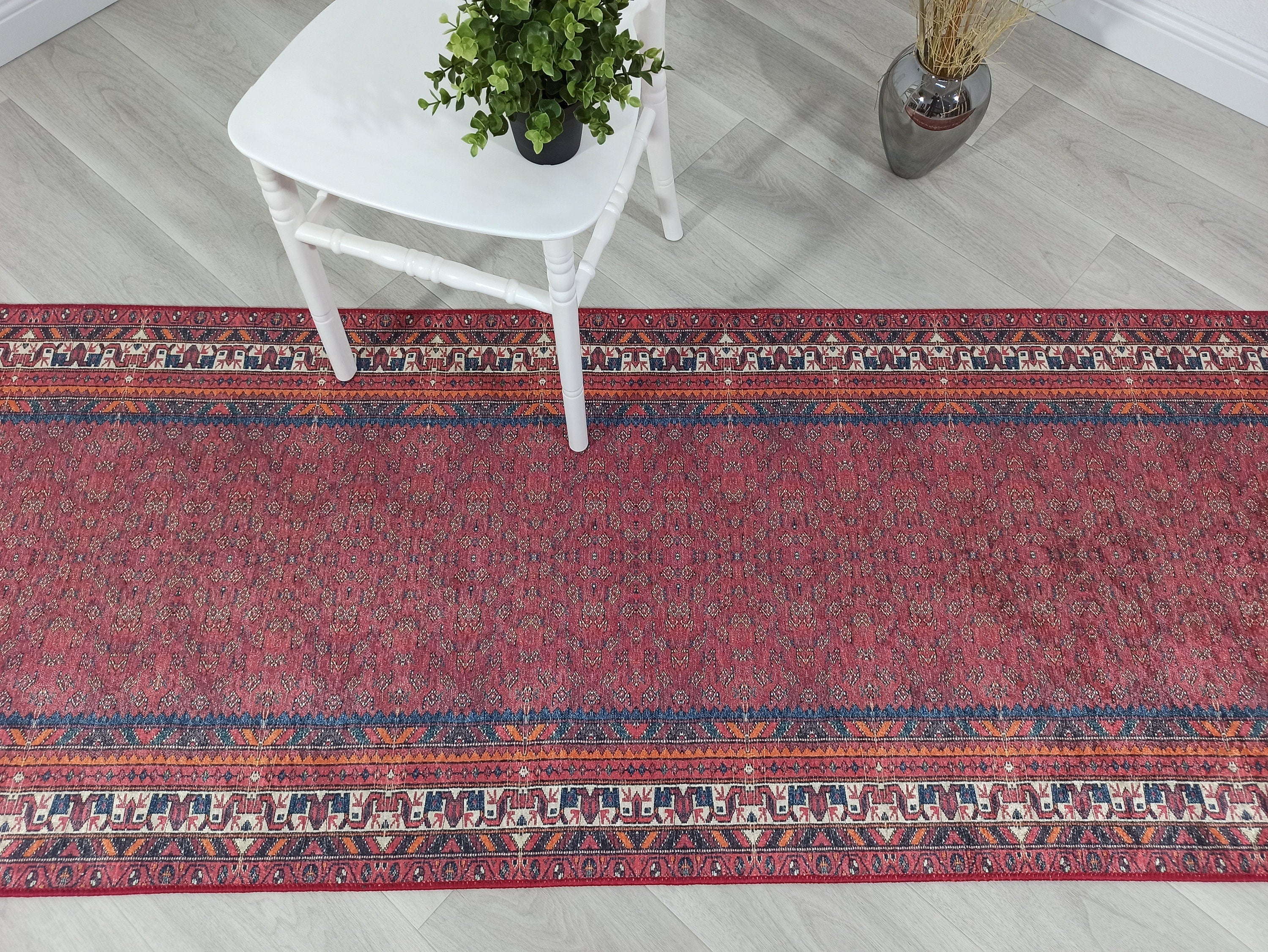 Cheka Turkish Red Beige Runner