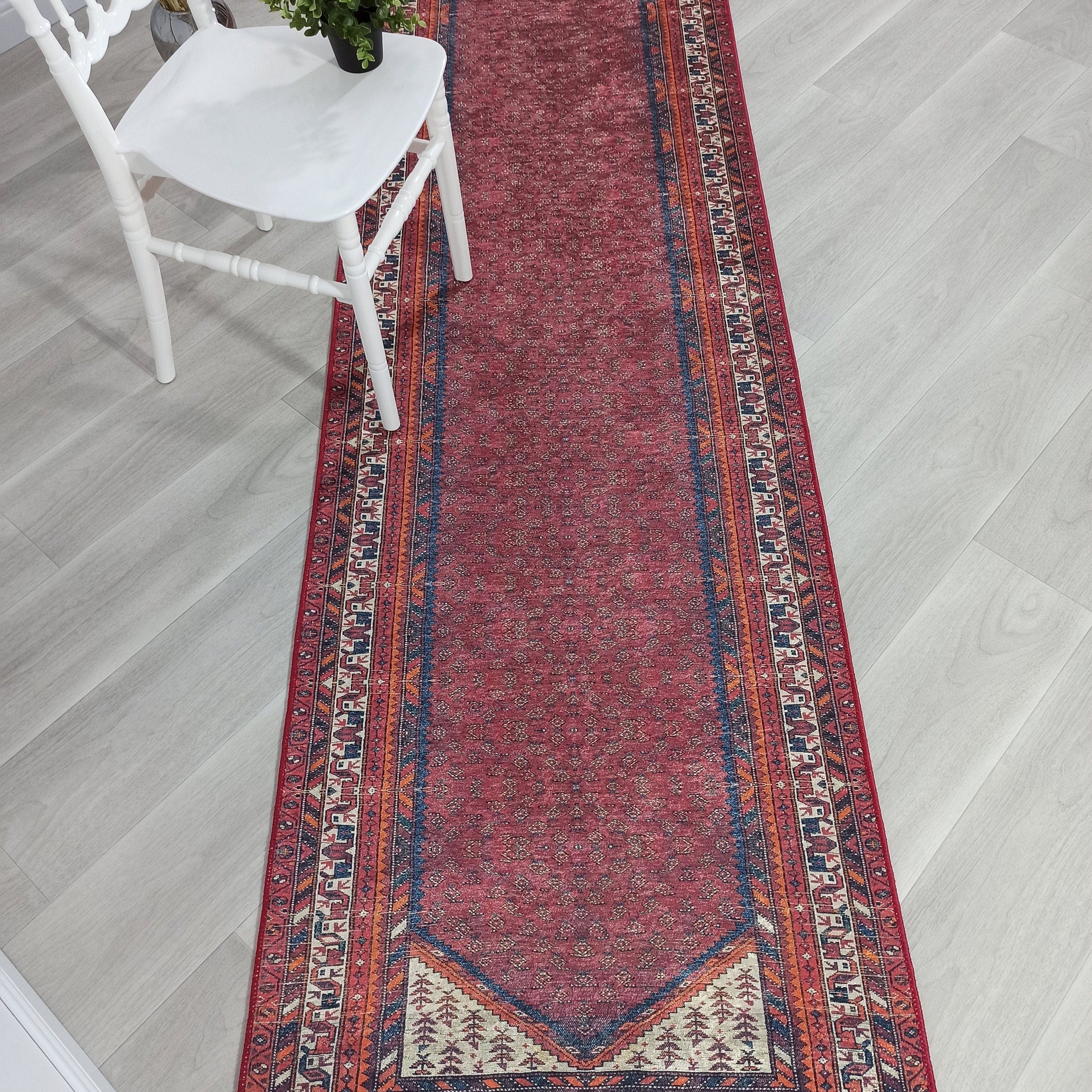 Cheka Turkish Red Beige Runner