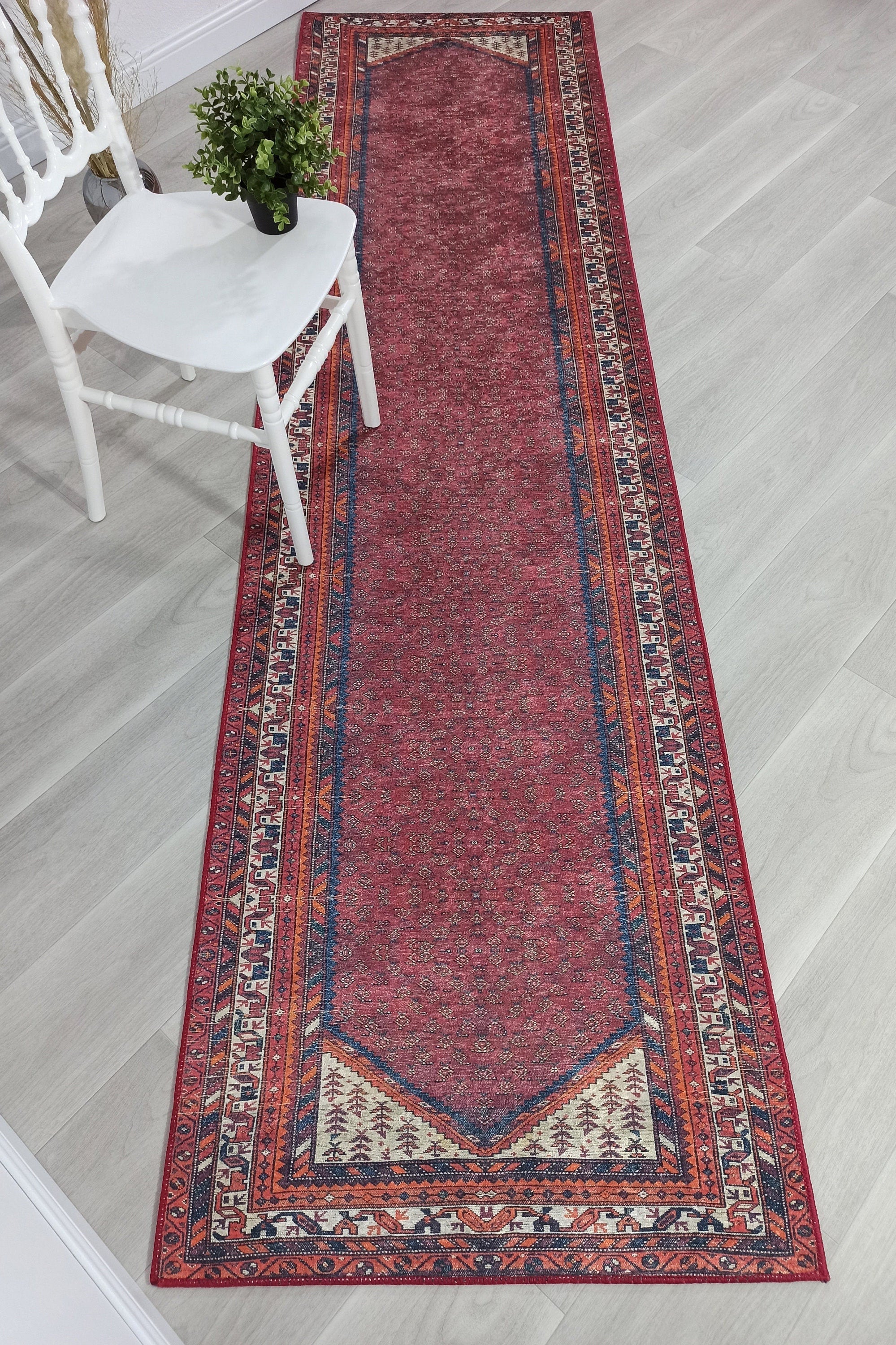 Cheka Turkish Red Beige Runner