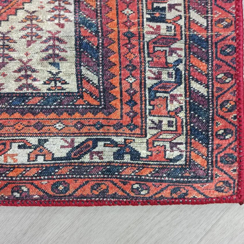 Cheka Turkish Red Beige Runner