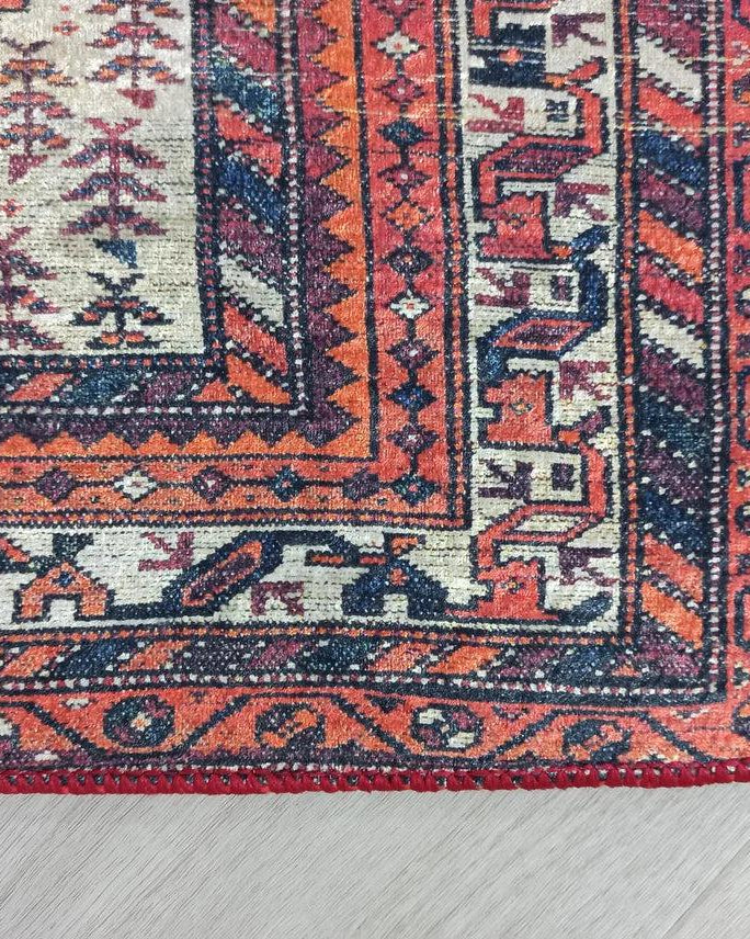 Cheka Turkish Red Beige Runner