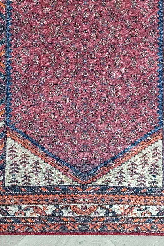 Cheka Turkish Red Beige Runner
