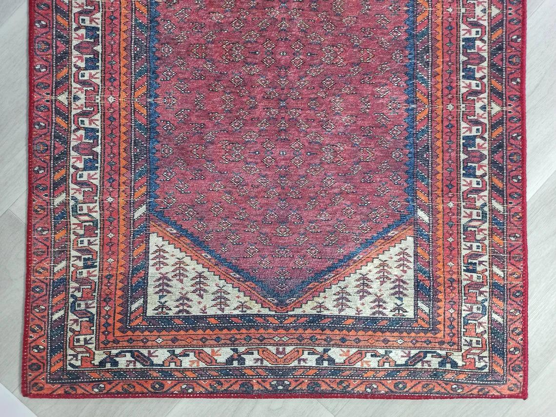 Cheka Turkish Red Beige Runner