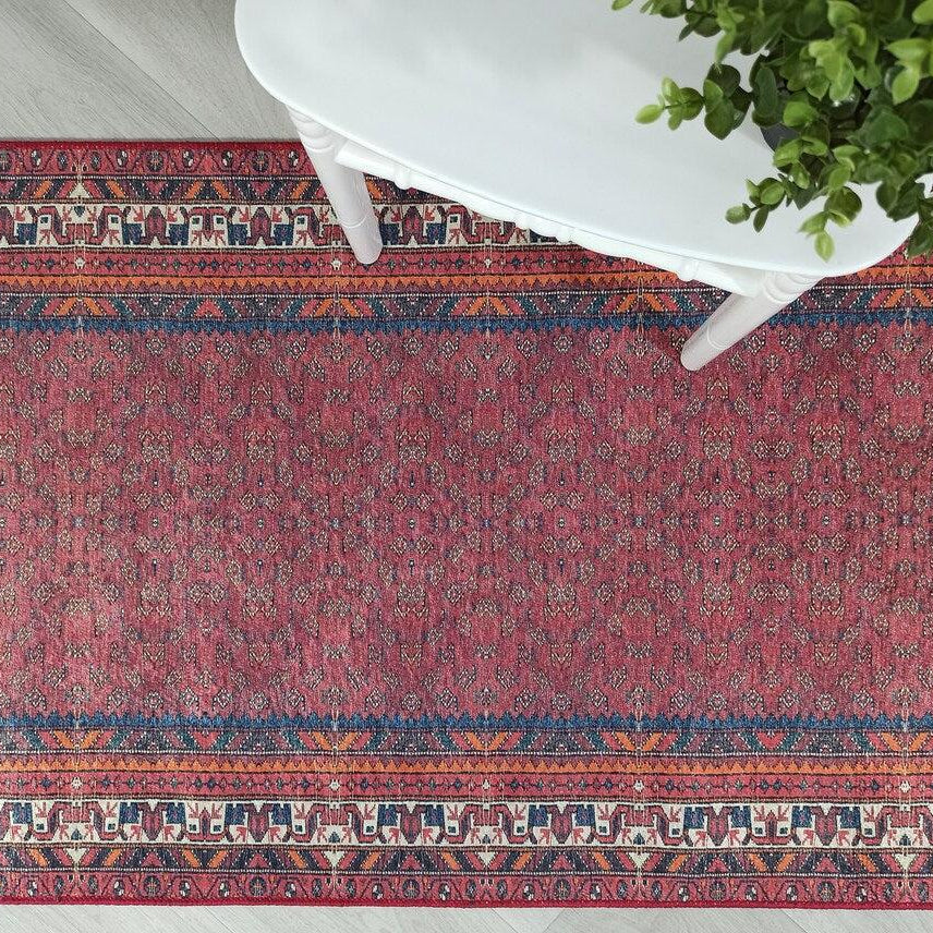 Cheka Turkish Red Beige Runner