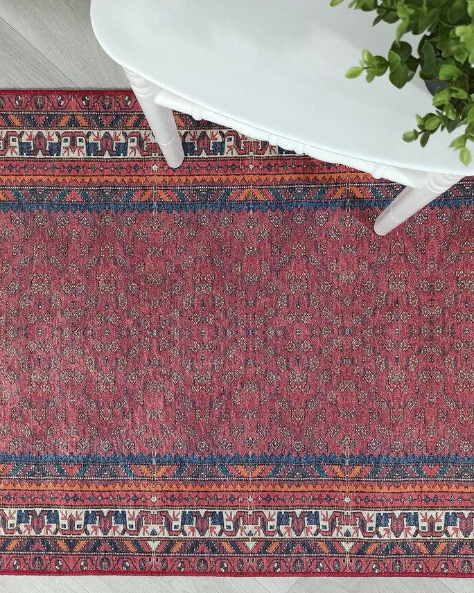 Cheka Turkish Red Beige Runner