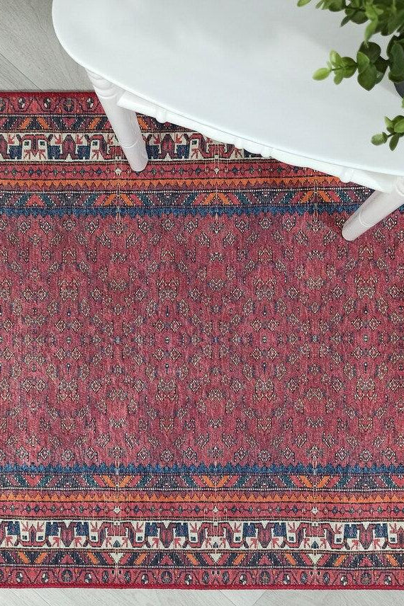 Cheka Turkish Red Beige Runner